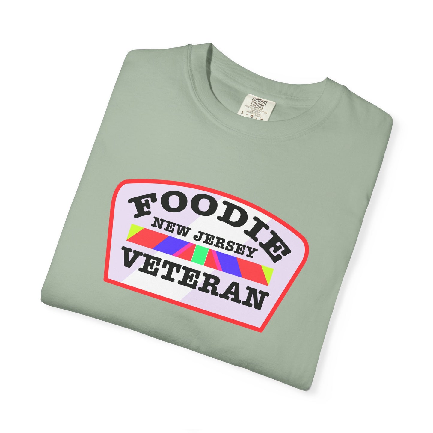 L.O.E.F Foodie Veteran NEW JERSEY Unisex Tee Shirt (Soft Pink)