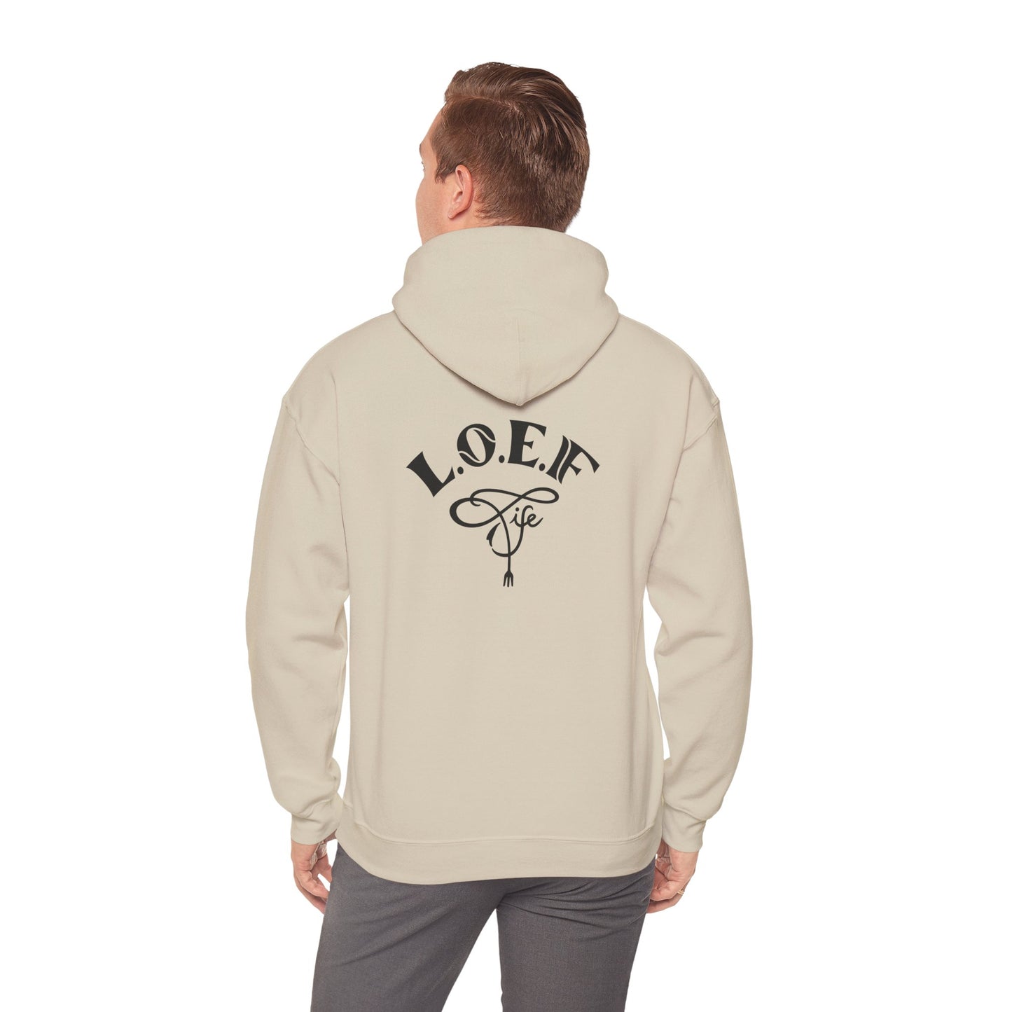 L.O.E.F Foodie 4Life Vegan Hoodie (Fuchsia)