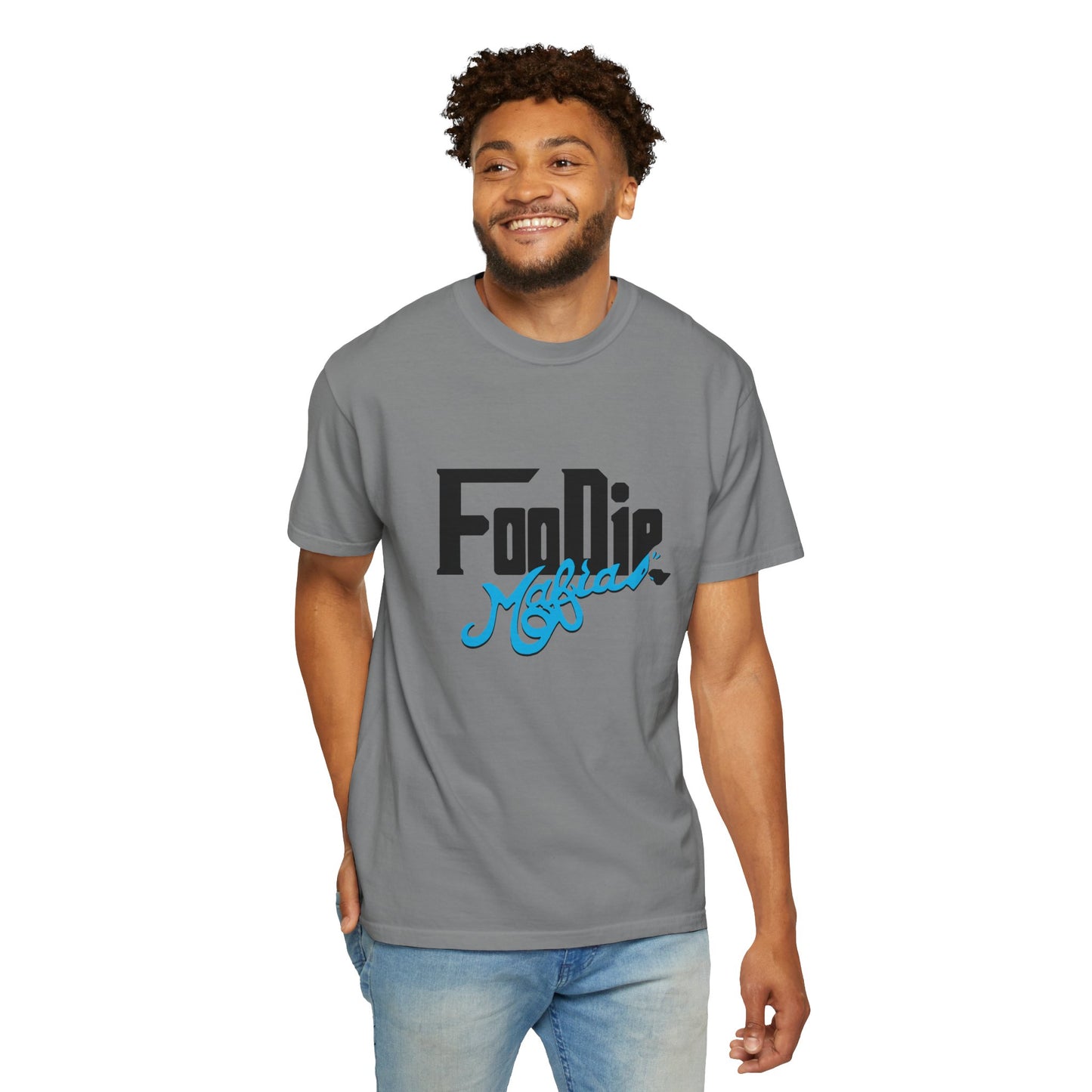 L.O.E.F Foodie Mafia Unisex Tee shirt (Sky Blue)
