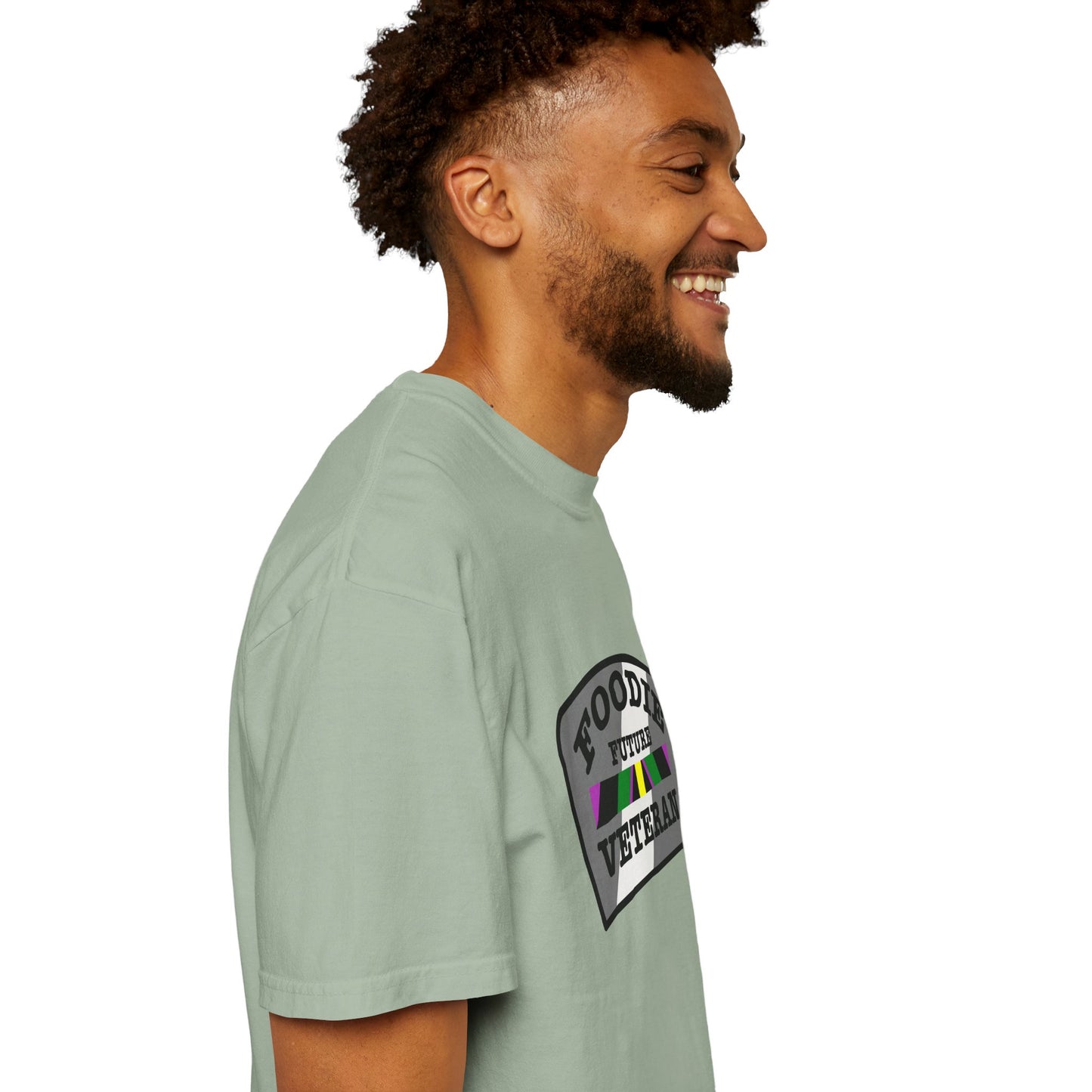 L.O.E.F Foodie Veteran FUTURE Unisex Tee Shirt (Gray)