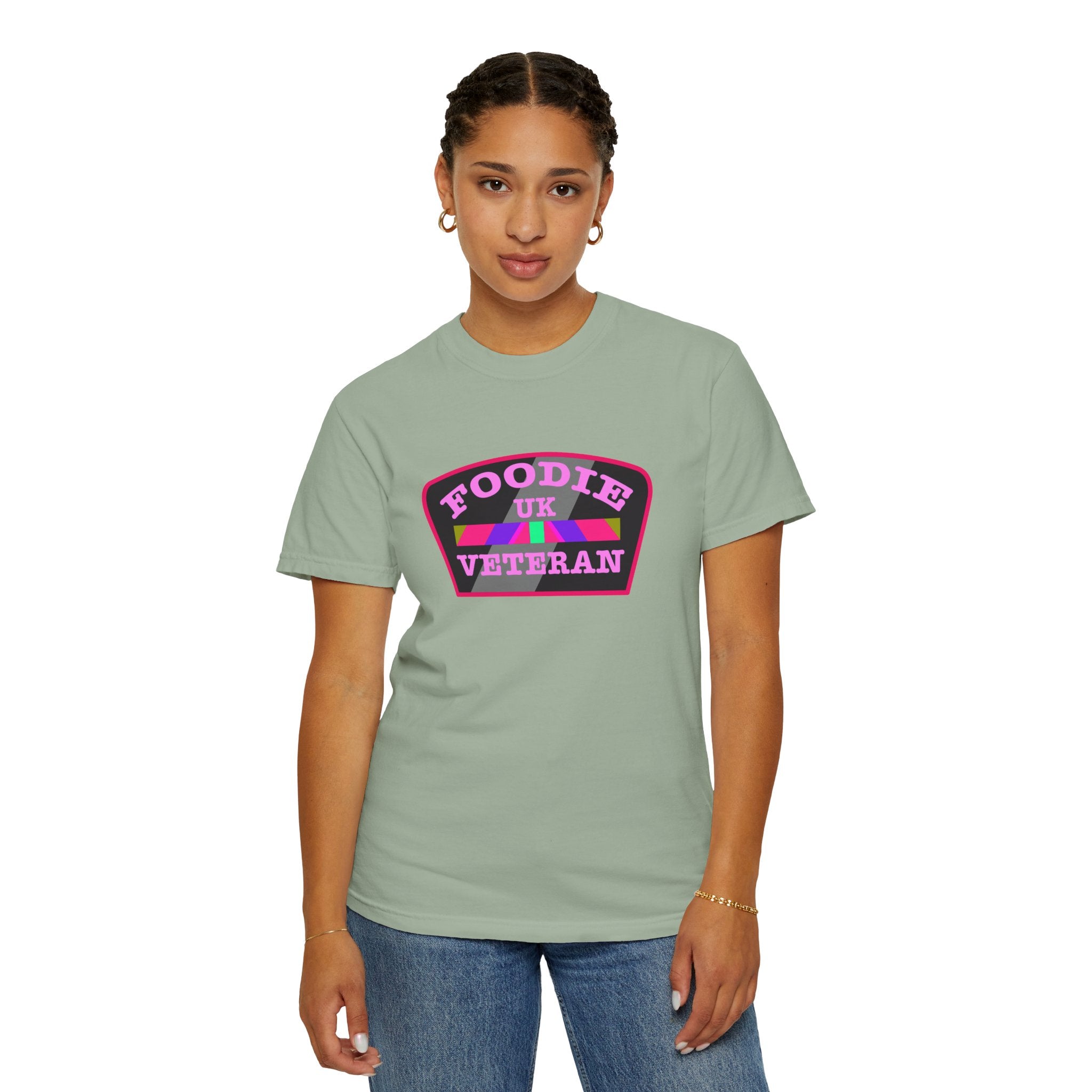 L.O.E.F Foodie Veteran UK Unisex Tee Shirt (Pink)