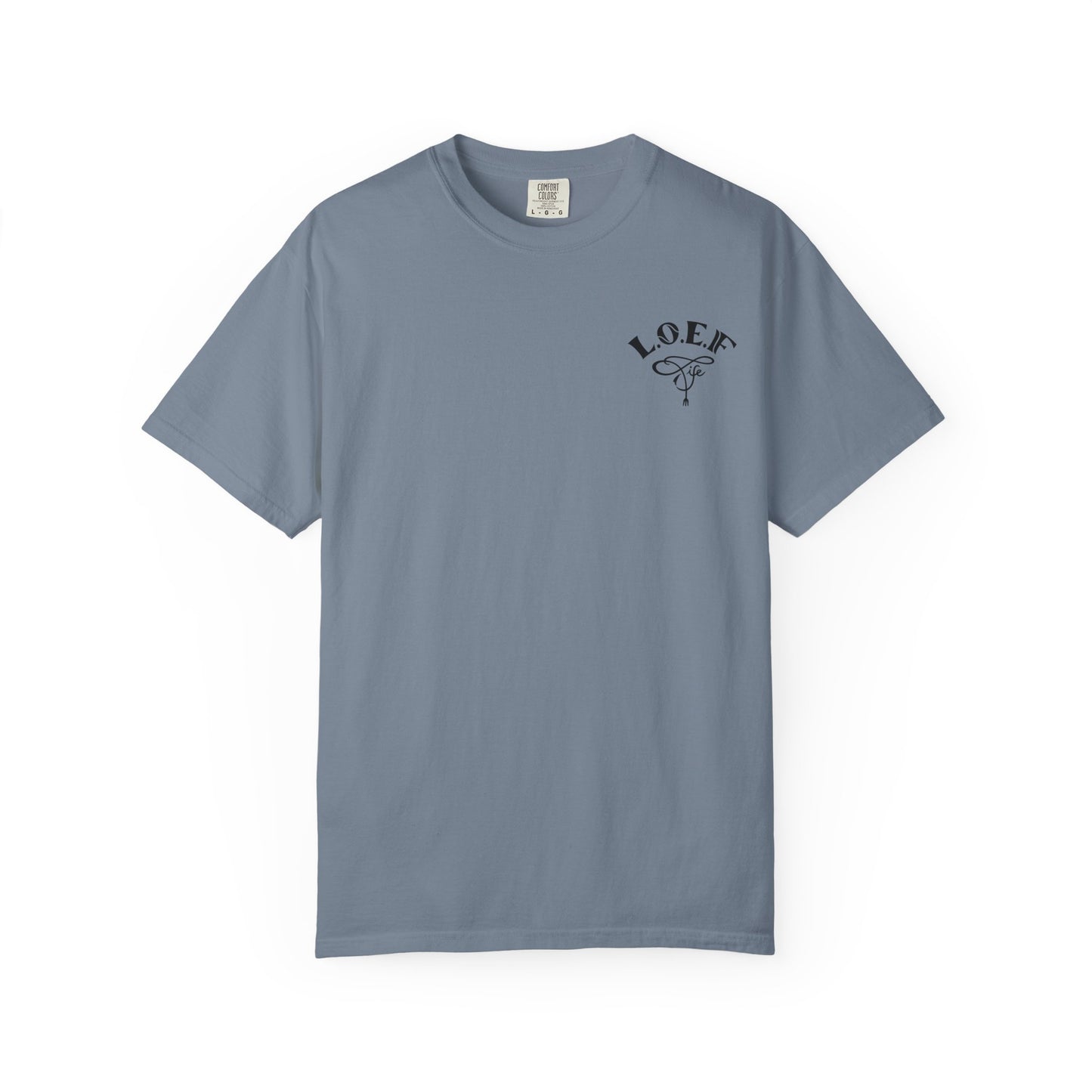 L.O.E.F Foodie 4Life Certified Unisex Tee Shirt (Dark Blue)