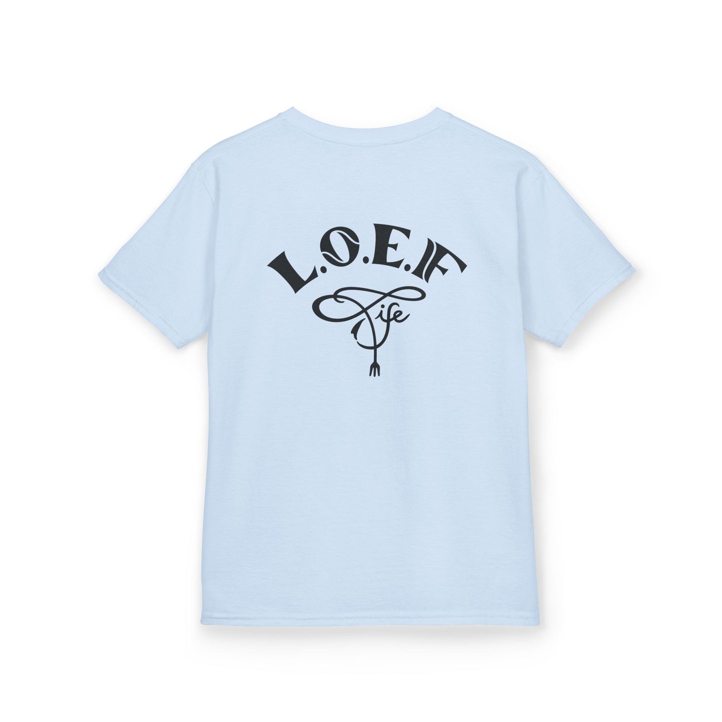L.O.E.F Foodie 4Life Young Tee Shirt  (Black)