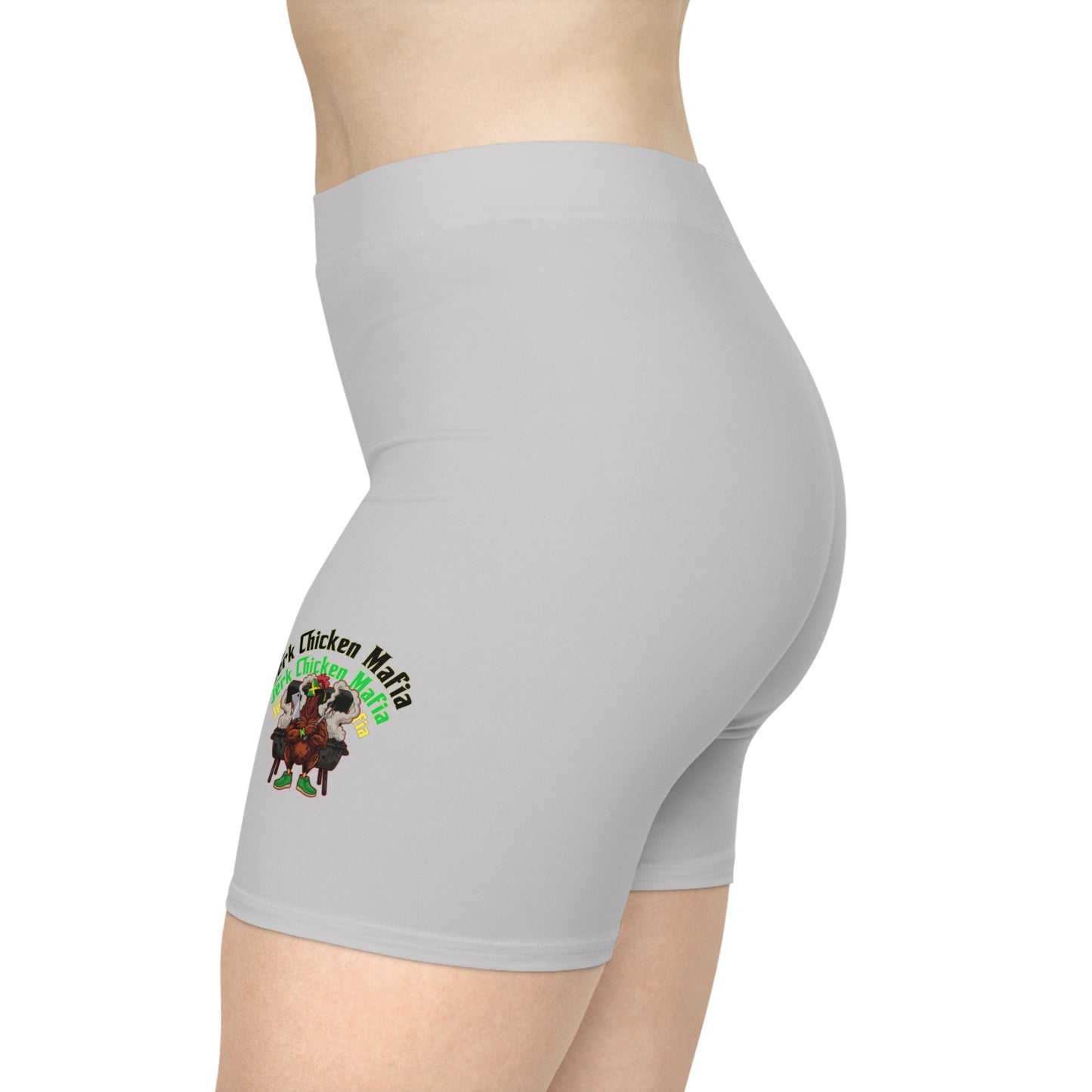 L.O.E.F Jerk Chicken Mafia Women Biker Shorts