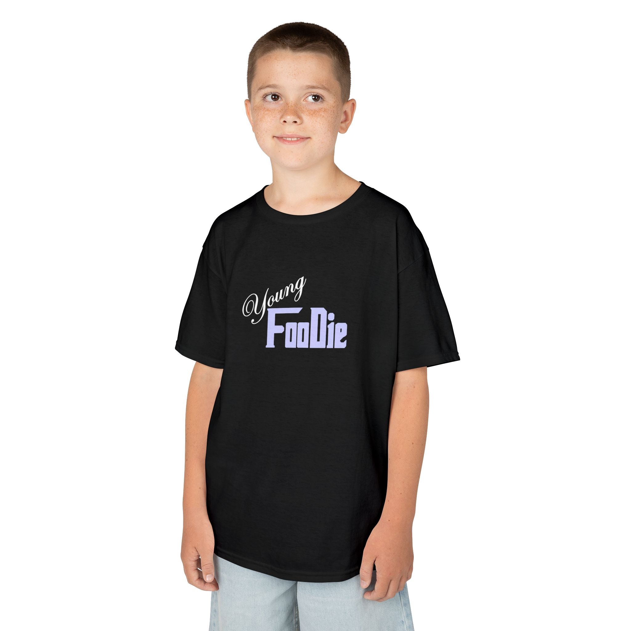 L.O.E.F White Young Foodie Kids Tee Shirt (Lavender)