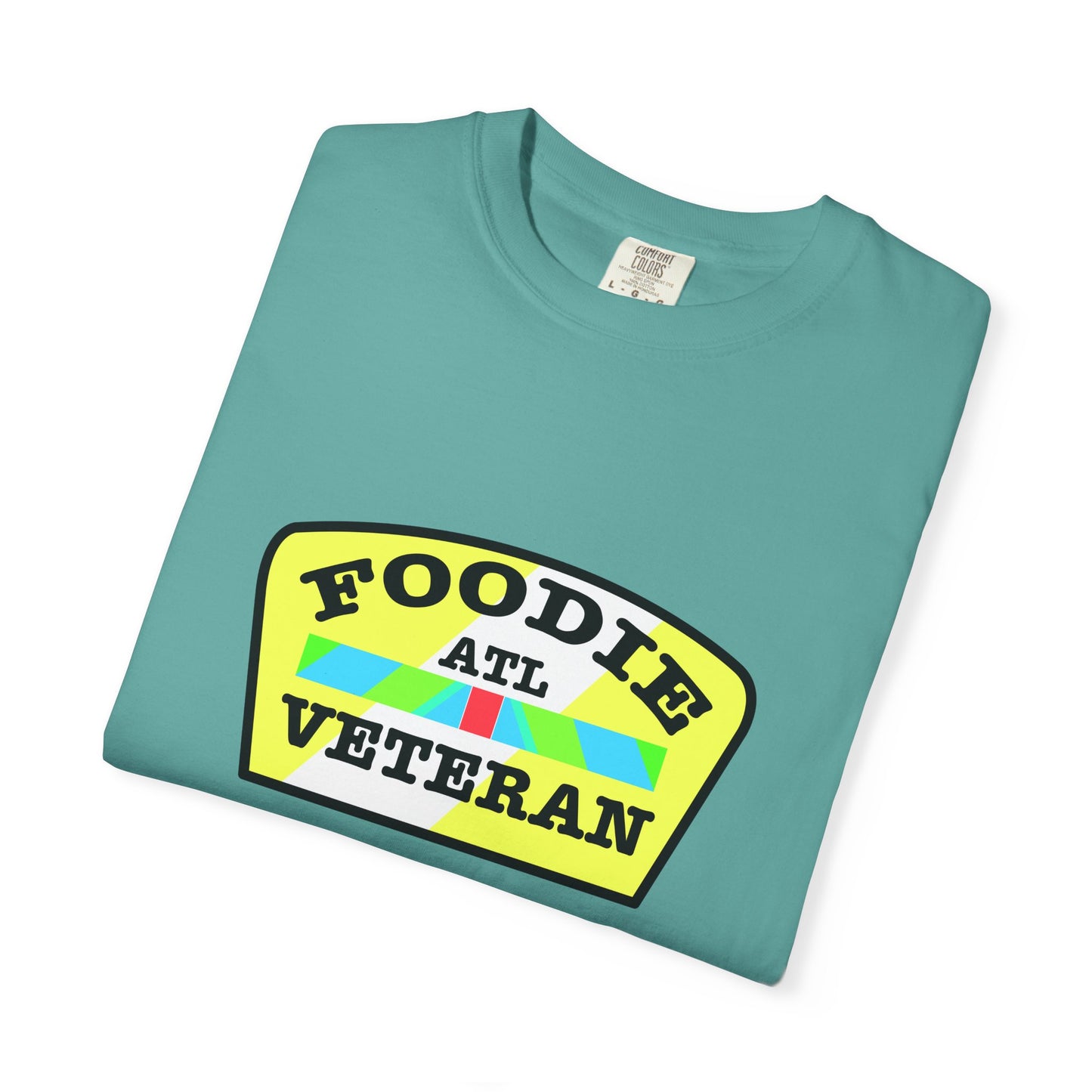 L.O.E.F Foodie Veteran ATL Unisex Tee Shirt (Yellow and Black)