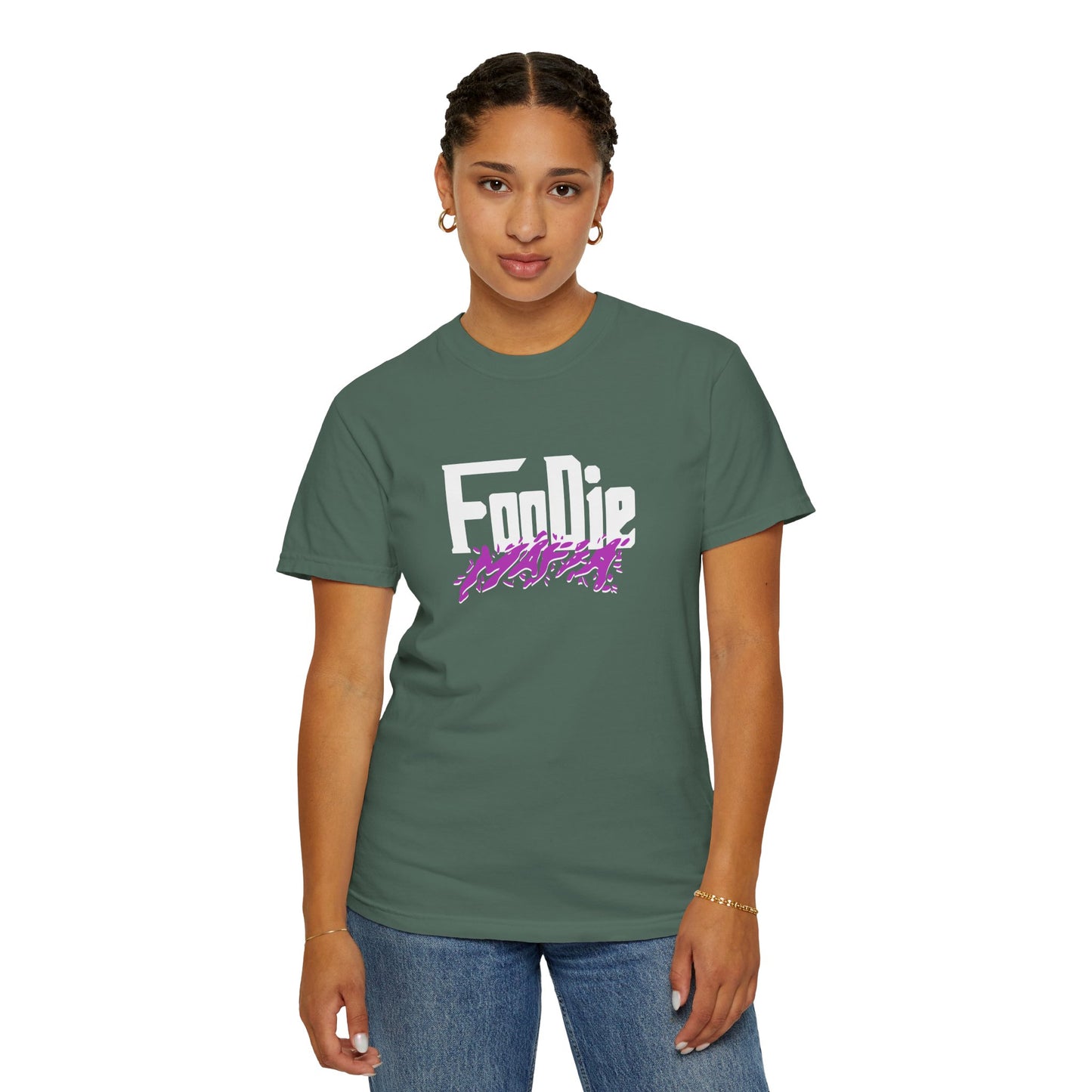 L.O.E.F White Foodie Mafia Tee Shirt (Purple)