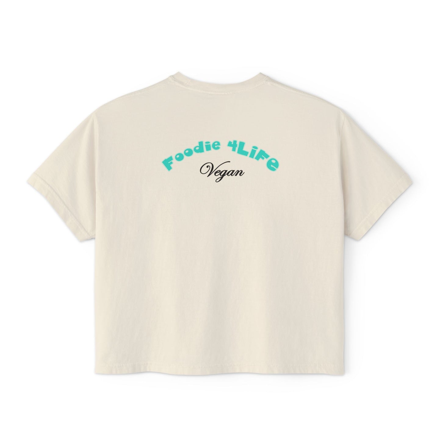 L.O.E.F Foodie 4Life Vegan Boxy Tee (Turquoise)