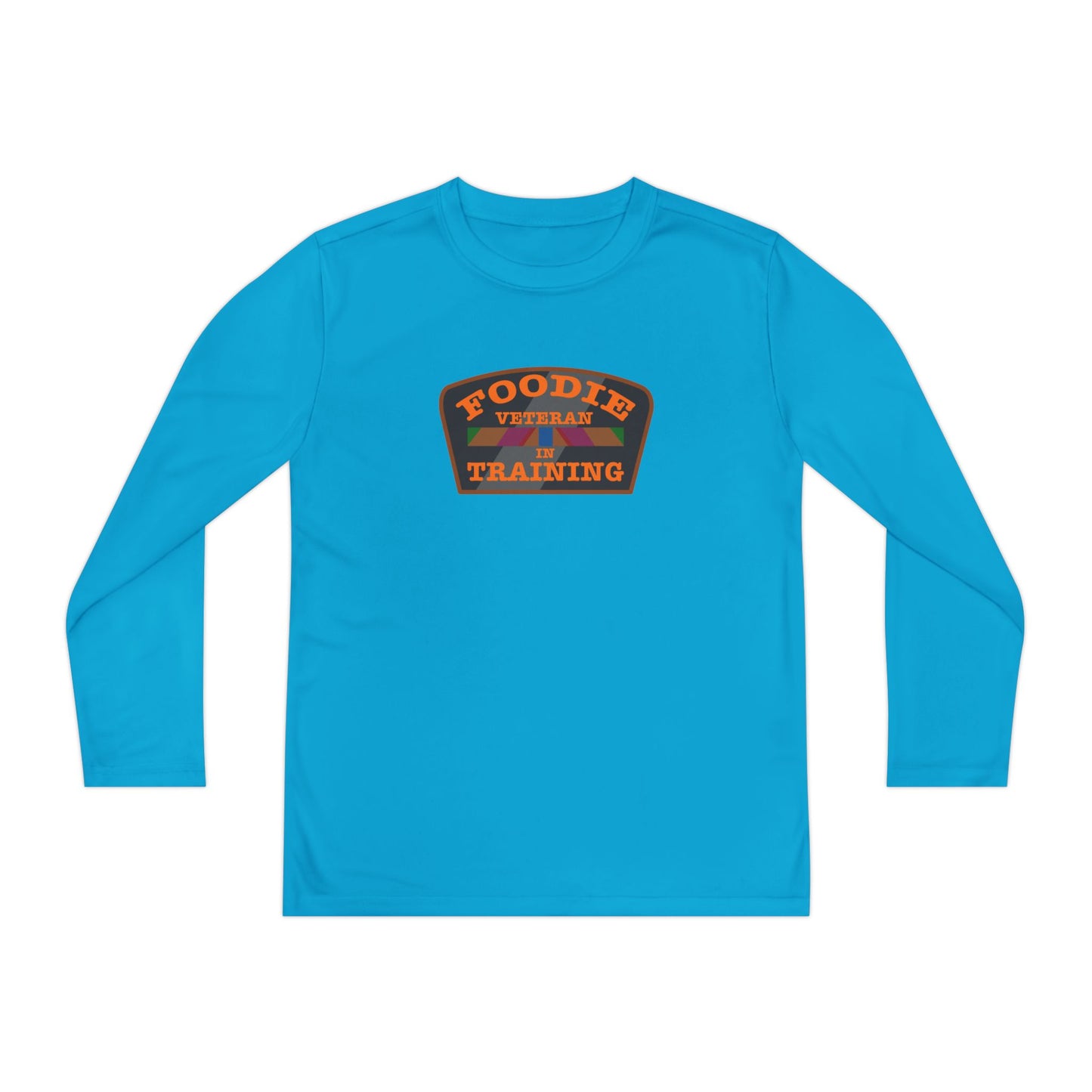 L.O.E.F Foodie Veteran In Training Youth Long Sleeve Tee (Orange)