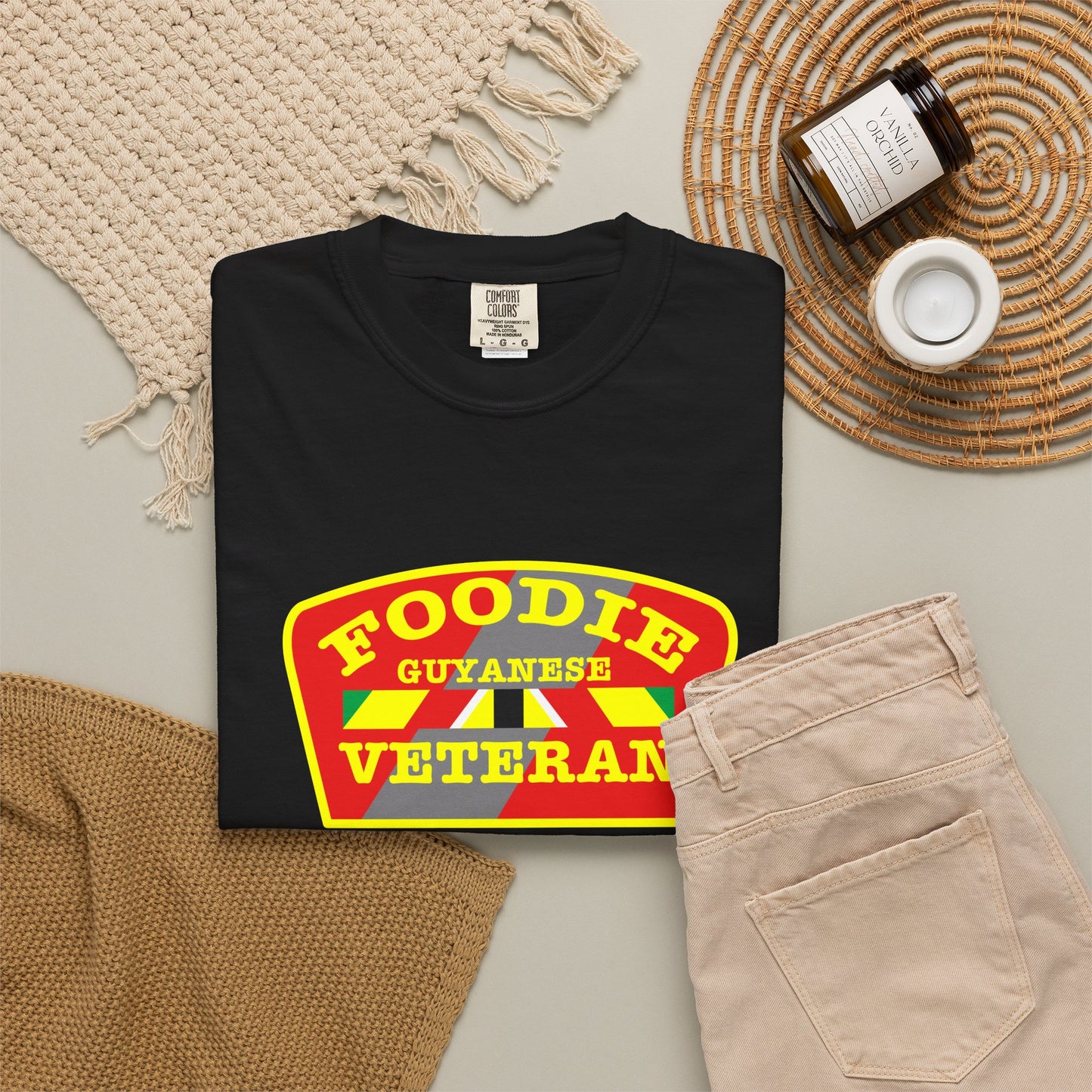 L.O.E.F Foodie Veteran Guyanese Unisex Tee Shirt
