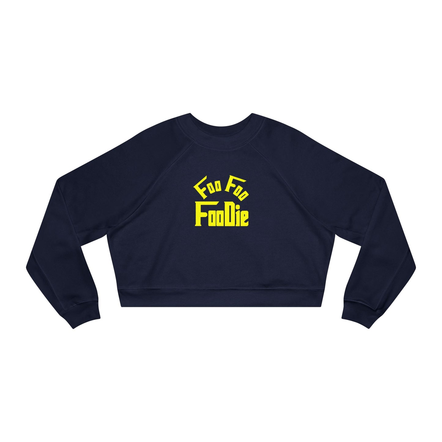 L.O.E.F Women's Cropped Pullover (Bright Yellow)