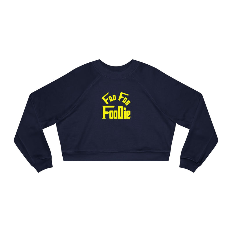 L.O.E.F Women's Cropped Pullover (Bright Yellow)