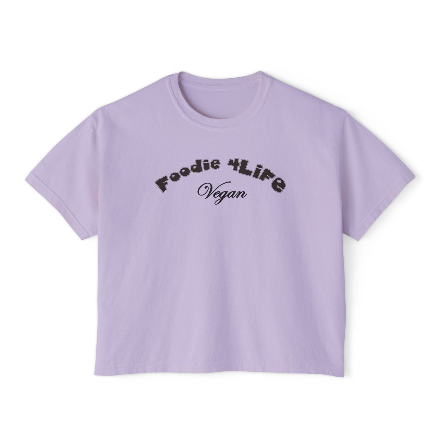 L.O.E.F Foodie 4Life Vegan Boxy Tee (Black)