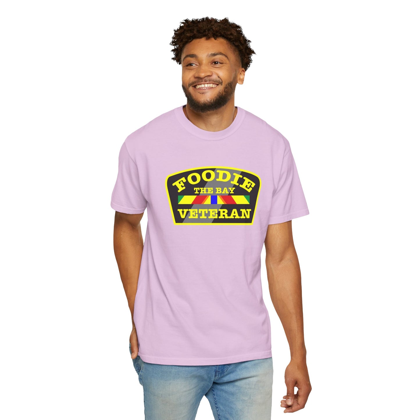 L.O.E.F Foodie Veteran THE BAY Unisex Tee Shirt (Yellow)