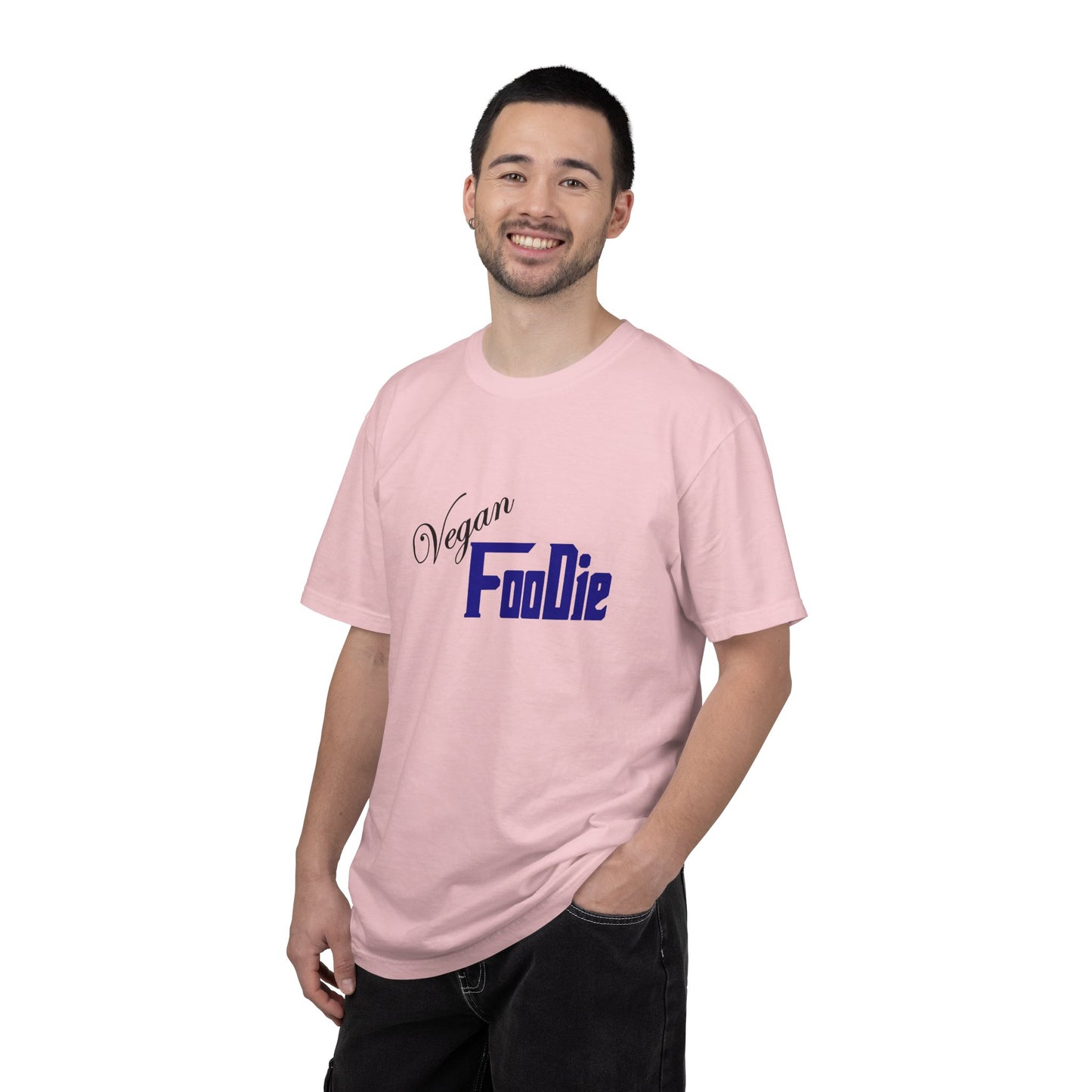L.O.E.F Unisex Vegan Foodie Tee Shirt (Dark Blue)