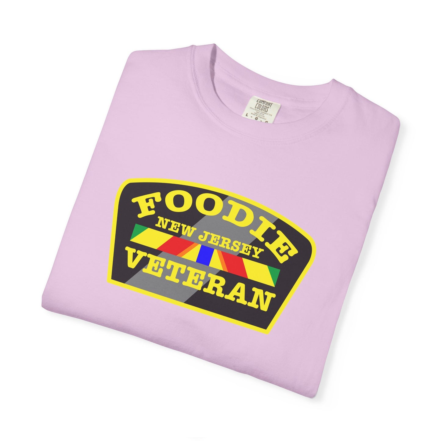 L.O.E.F Foodie Veteran NEW JERSEY Unisex Tee Shirt (Yellow)