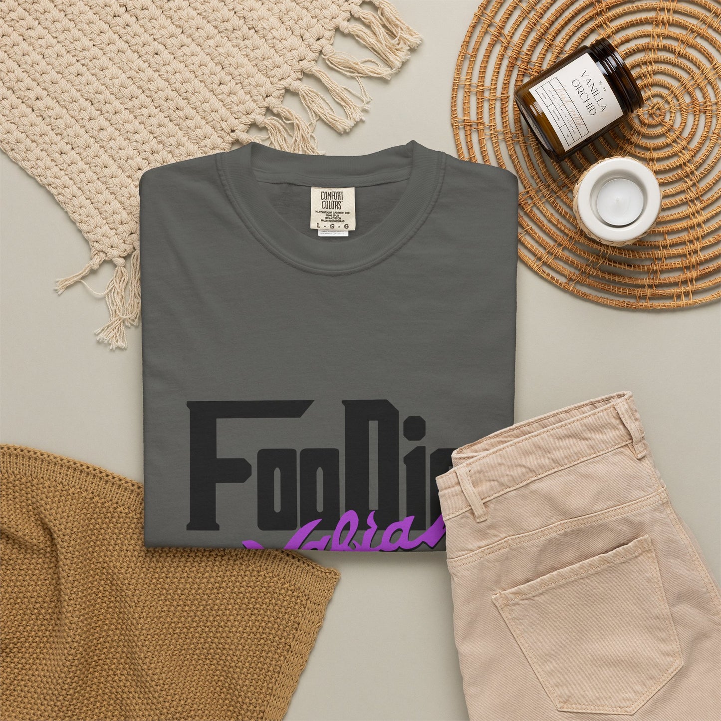 L.O.E.F Foodie Mafia Unisex Tee shirt (Bright Purple)