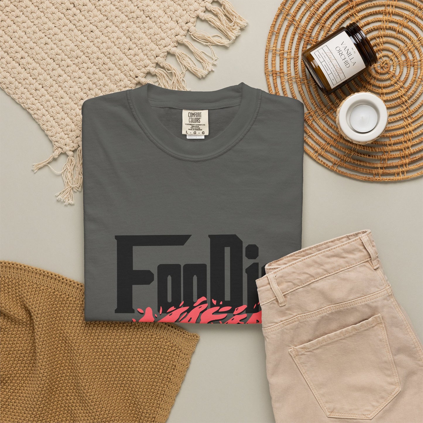 L.O.E.F Foodie Mafia Tee Shirt (Rust)