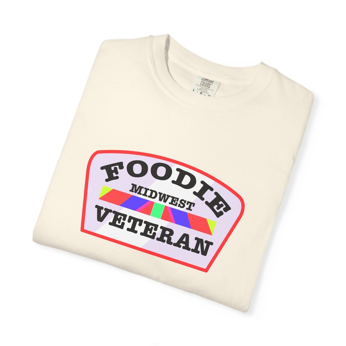 L.O.E.F Foodie Veteran MIDWEST Unisex Tee Shirt (Soft Pink)