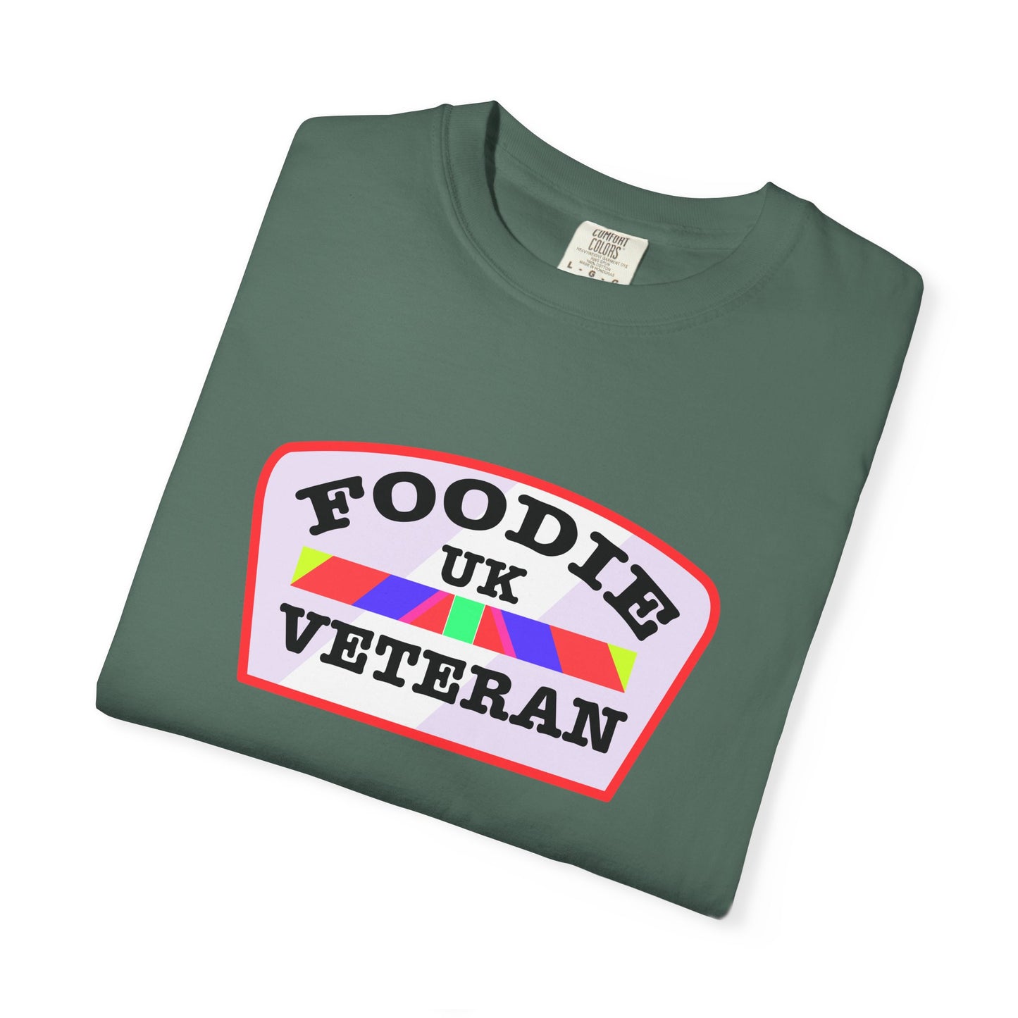 L.O.E.F Foodie Veteran UK Unisex Tee Shirt (Soft Pink)