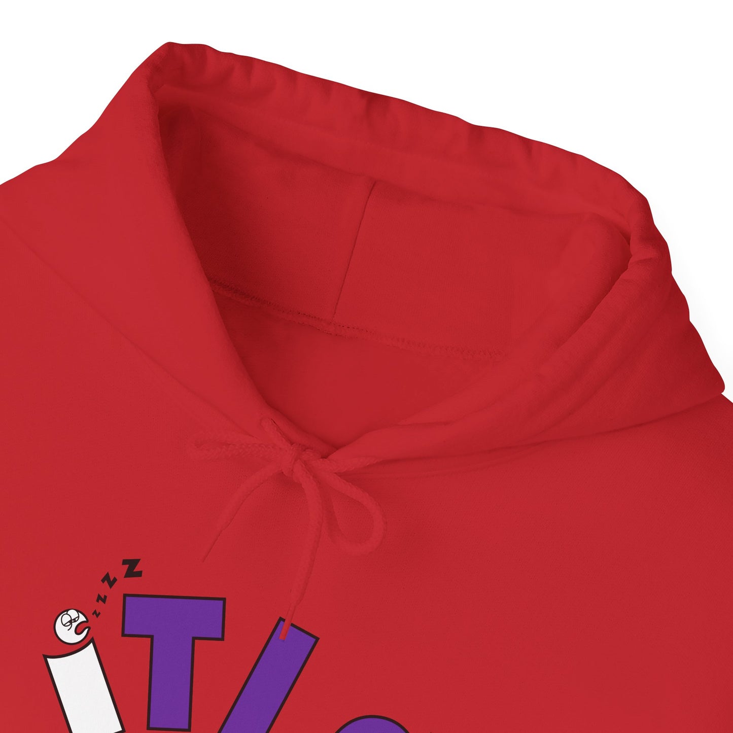 L.O.E.F ITIS Unisex Hooded Sweatshirt (White and Purple)