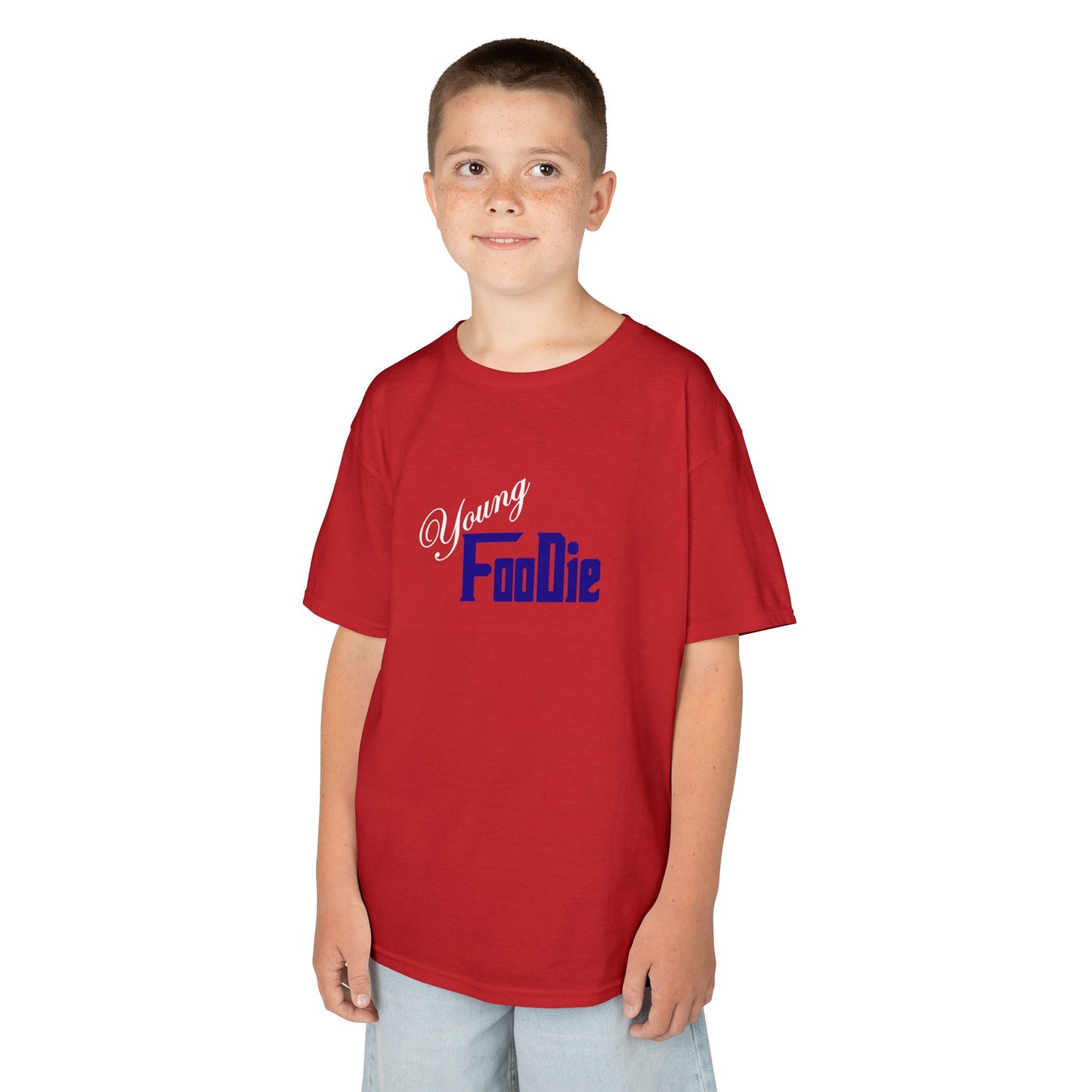 L.O.E.F White Young Foodie Kids Tee Shirt (Dark Blue)