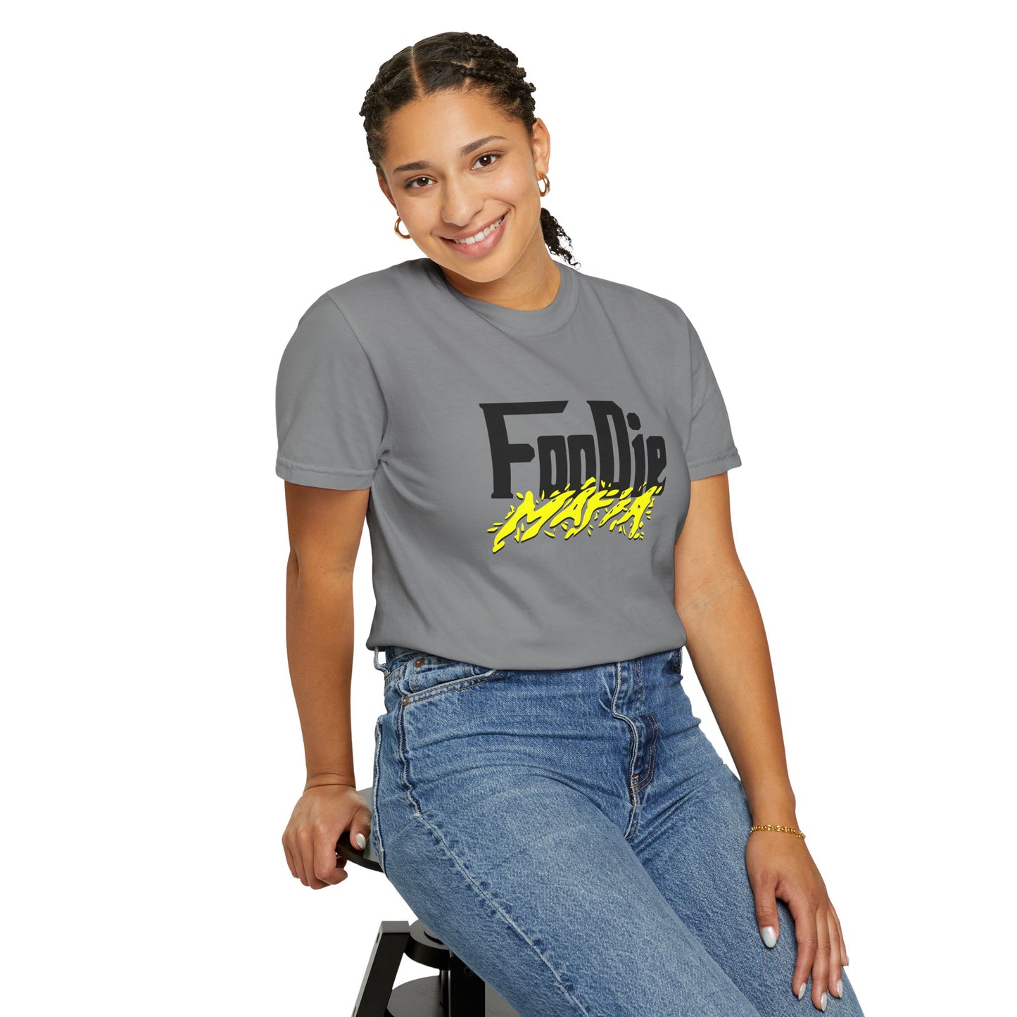 L.O.E.F Foodie Mafia Unisex Tee Shirt (Bright Yellow)