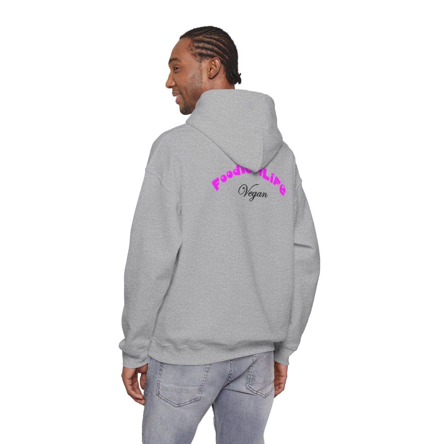 L.O.E.F Foodie 4Life Vegan Hoodie (Fuchsia)