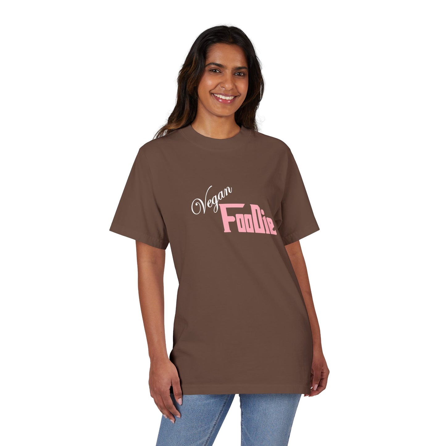 L.O.E.F Unisex Vegan Foodie Tee Shirt (Soft Pink)