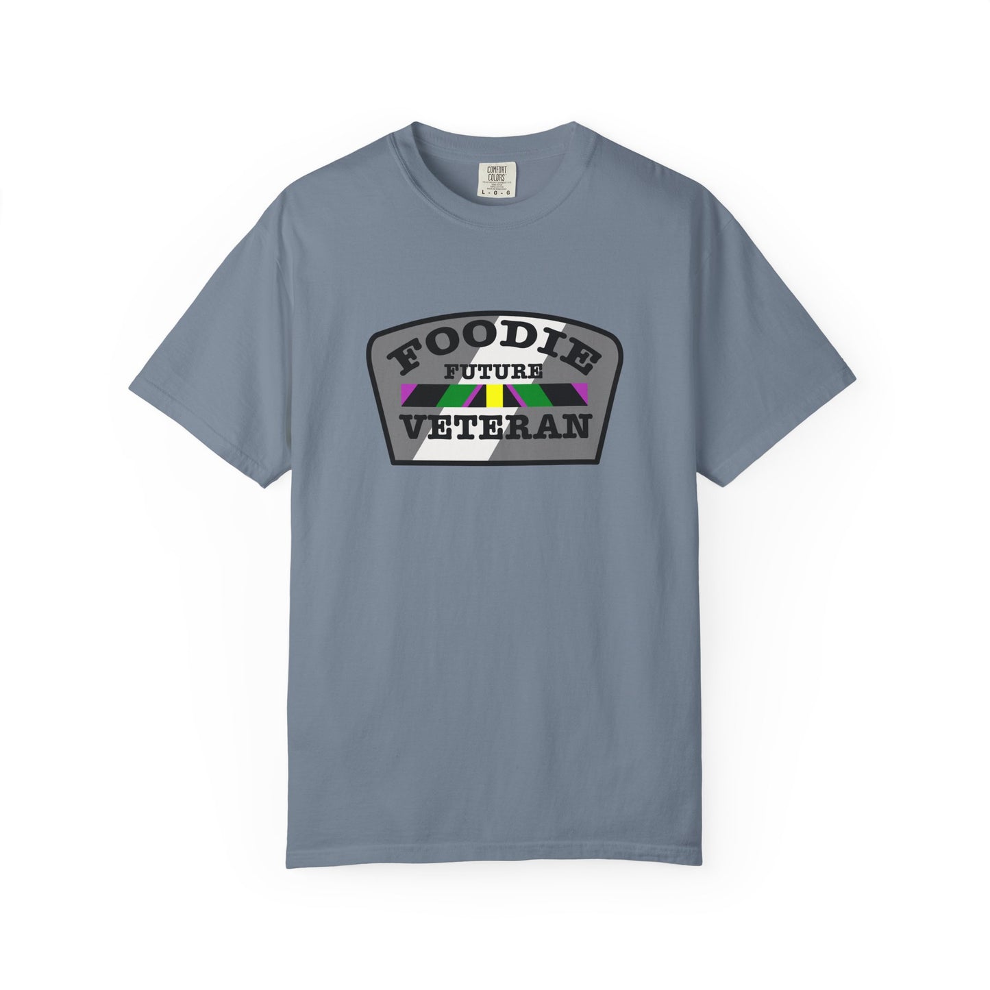 L.O.E.F Foodie Veteran FUTURE Unisex Tee Shirt (Gray)