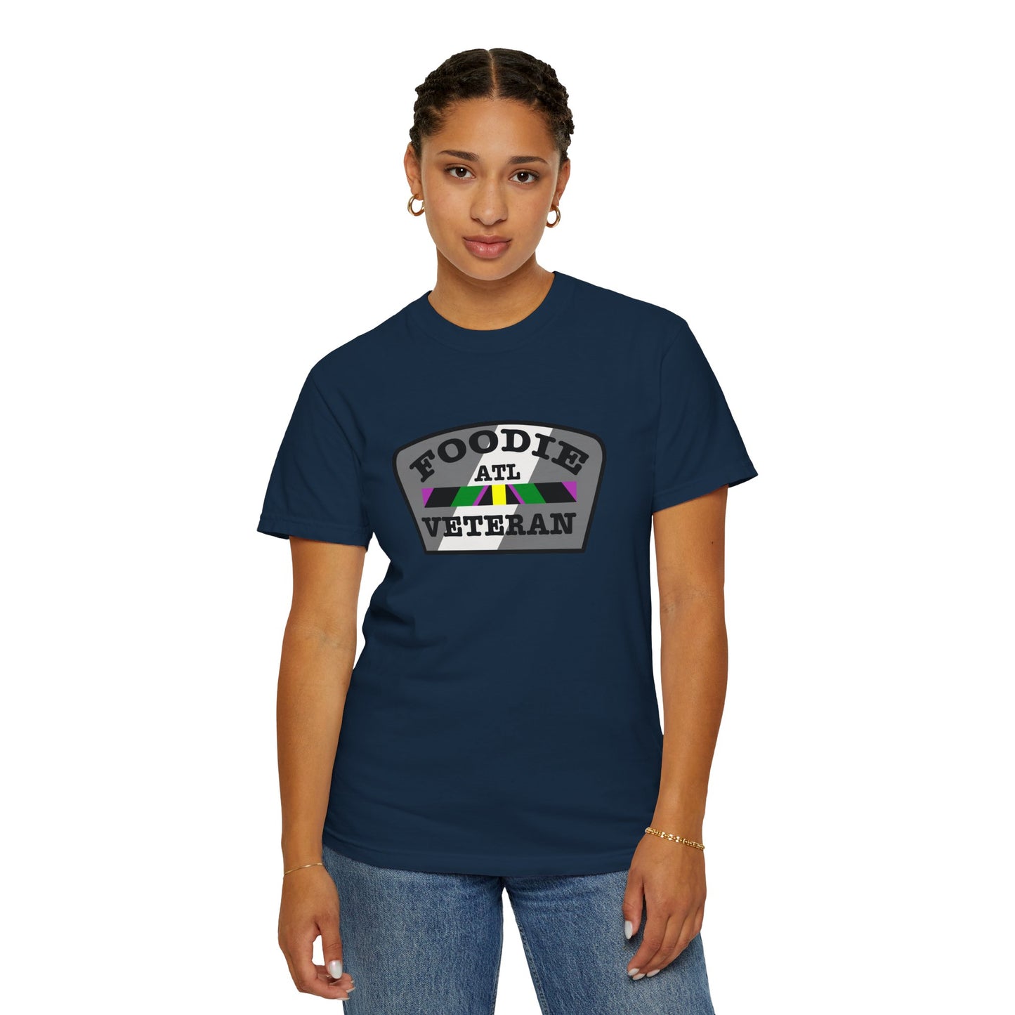 L.O.E.F Foodie Veteran ATL Unisex Tee Shirt (Gray)
