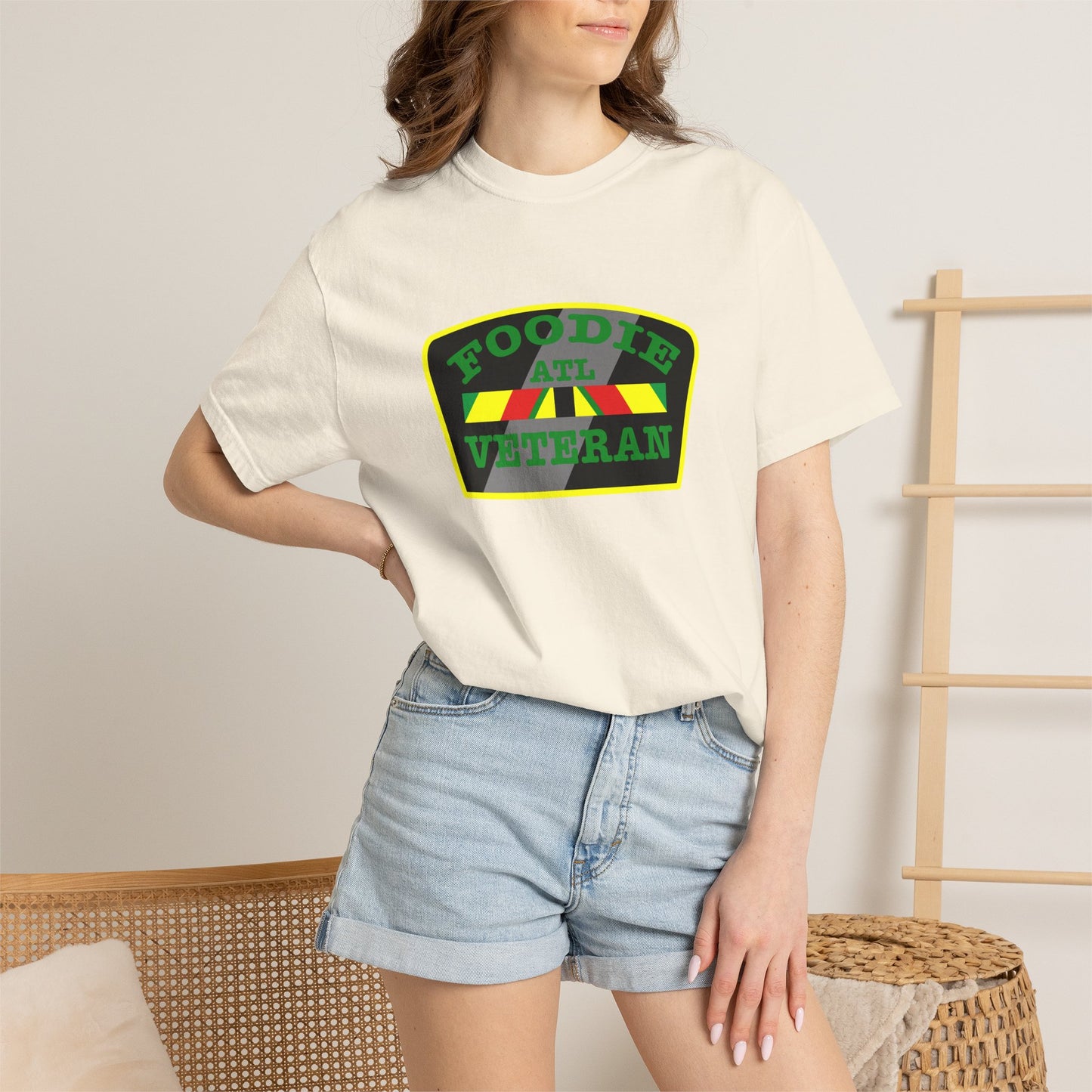 L.O.E.F Foodie Veteran ATL Unisex Tee Shirt (Green)
