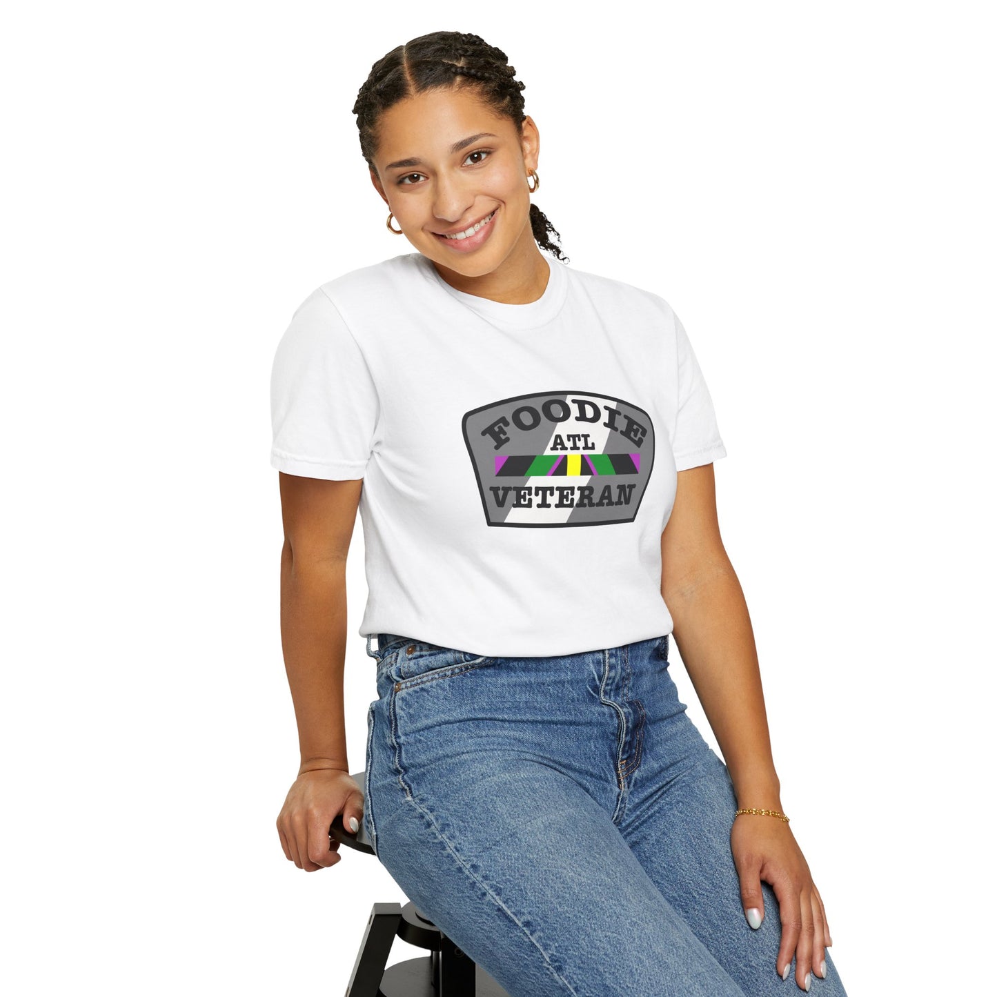 L.O.E.F Foodie Veteran ATL Unisex Tee Shirt (Gray)