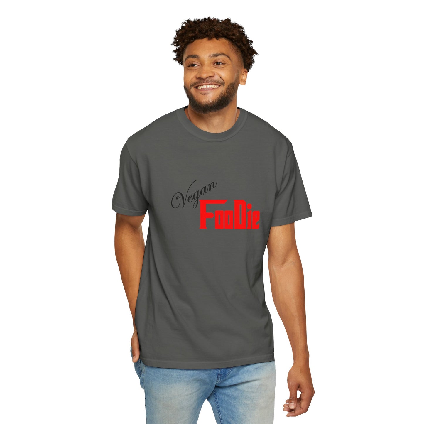 L.O.E.F Unisex Vegan Foodie Tee Shirt (Fiery Red)