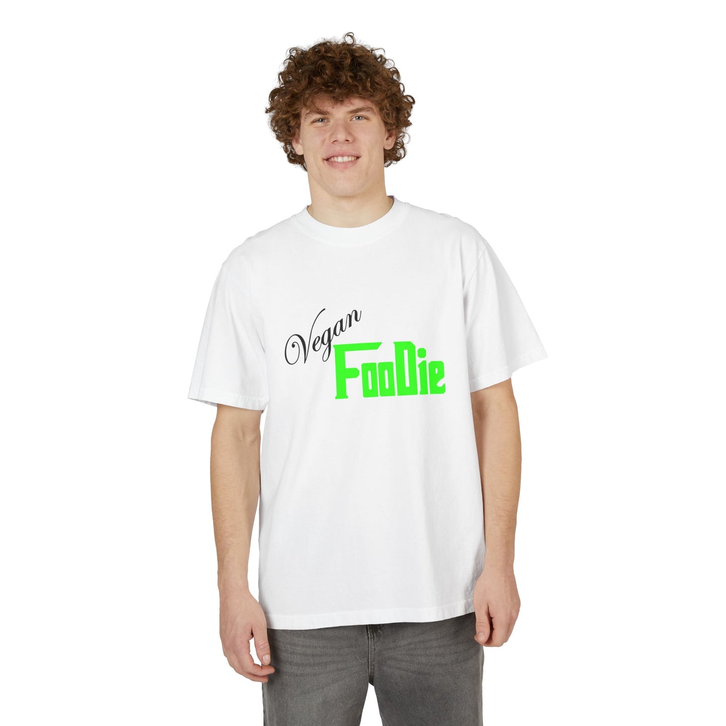 L.O.E.F Unisex Vegan Foodie Tee Shirt (Neon Green)