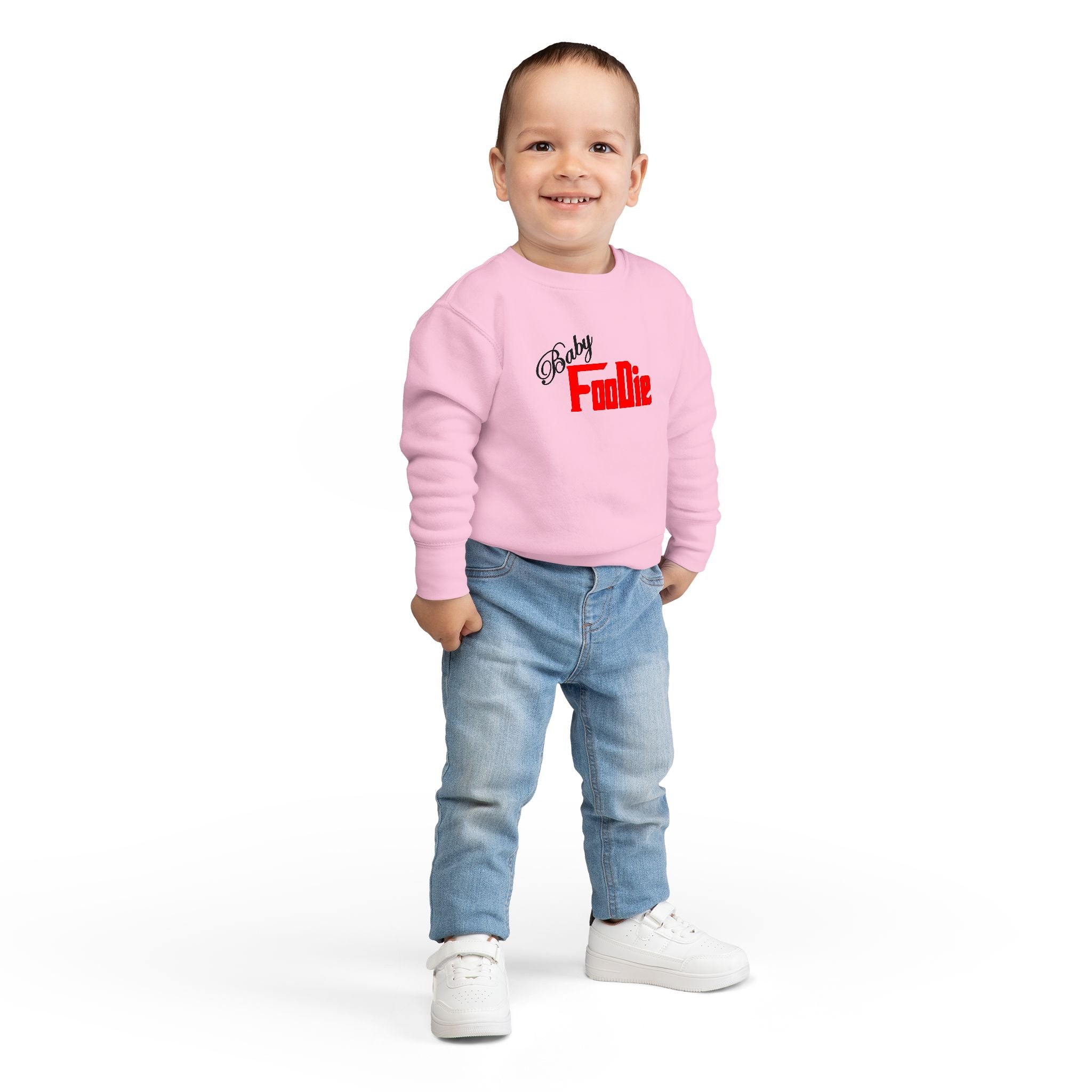 L.O.E.F Baby Foodie Toddler Sweatshirt (Fiery Red)