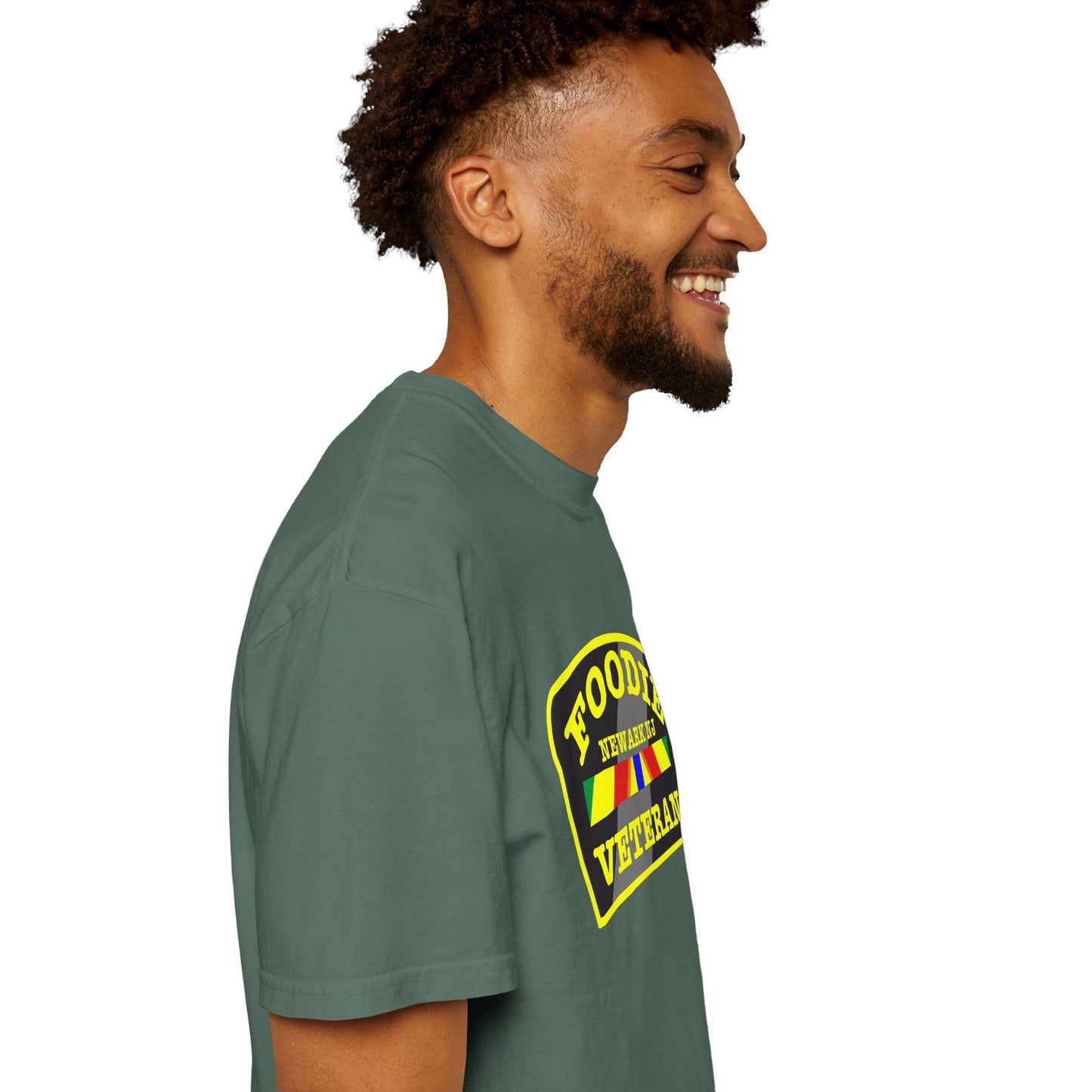 L.O.E.F Foodie Veteran NEWARK NJ Unisex Tee Shirt (Yellow)