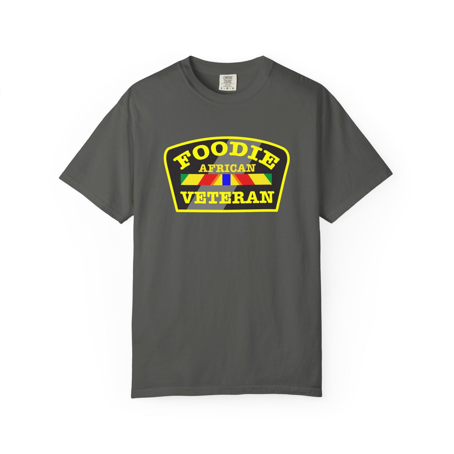 L.O.E.F Foodie Veteran AFRICAN Unisex Tee Shirt (Yellow)