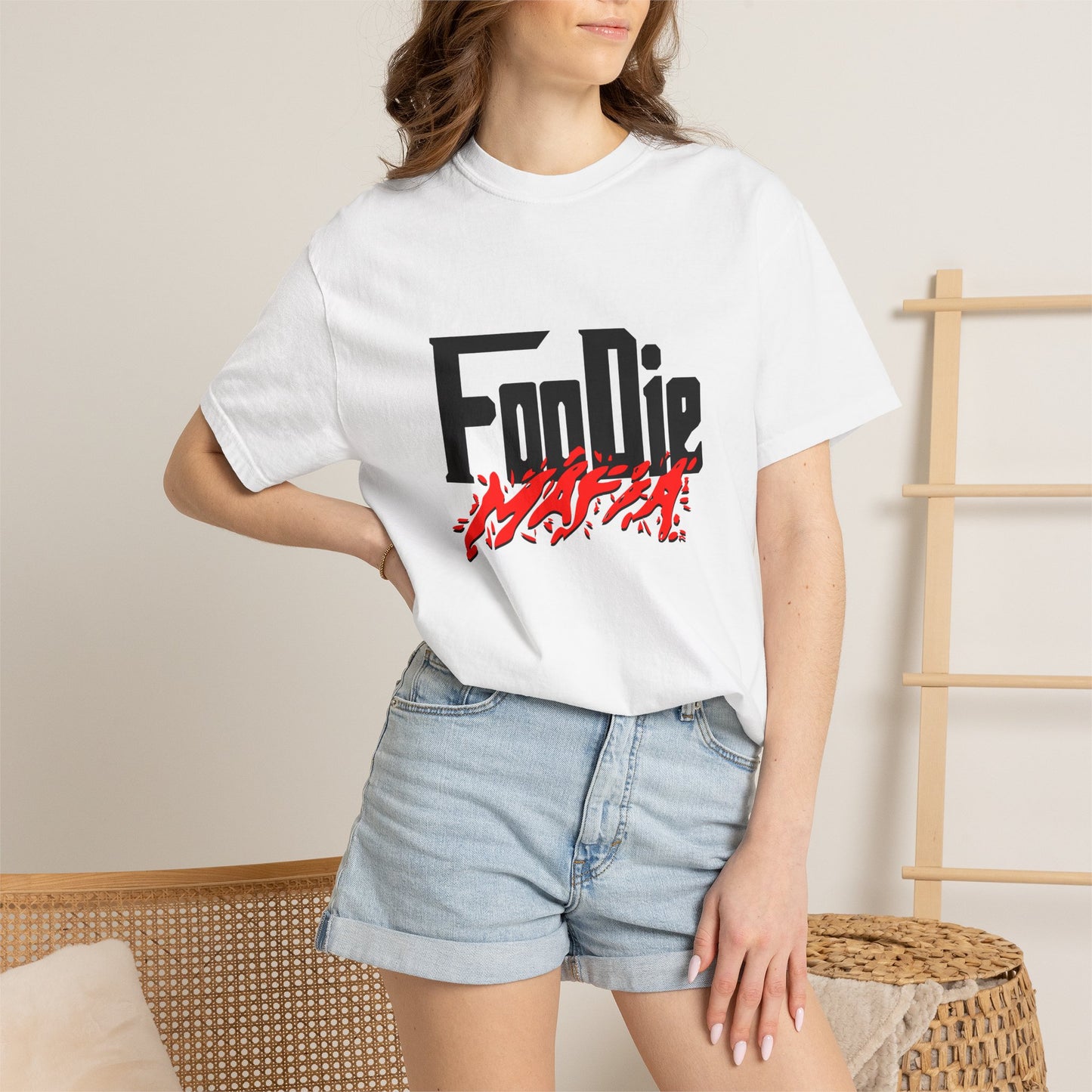 L.O.E.F Foodie Mafia Unisex Tee Shirt (Red)