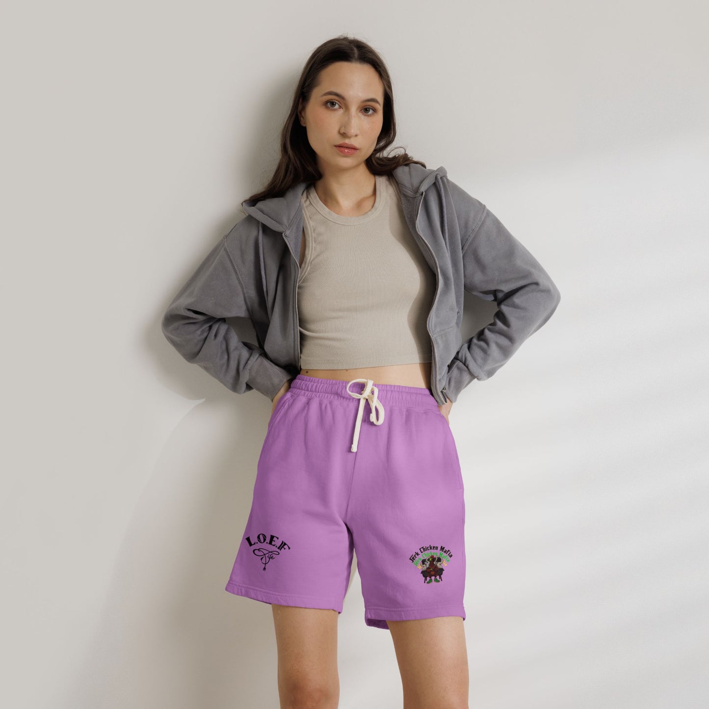 L.O.E.F Jerk Chicken Mafia Sweat Shorts