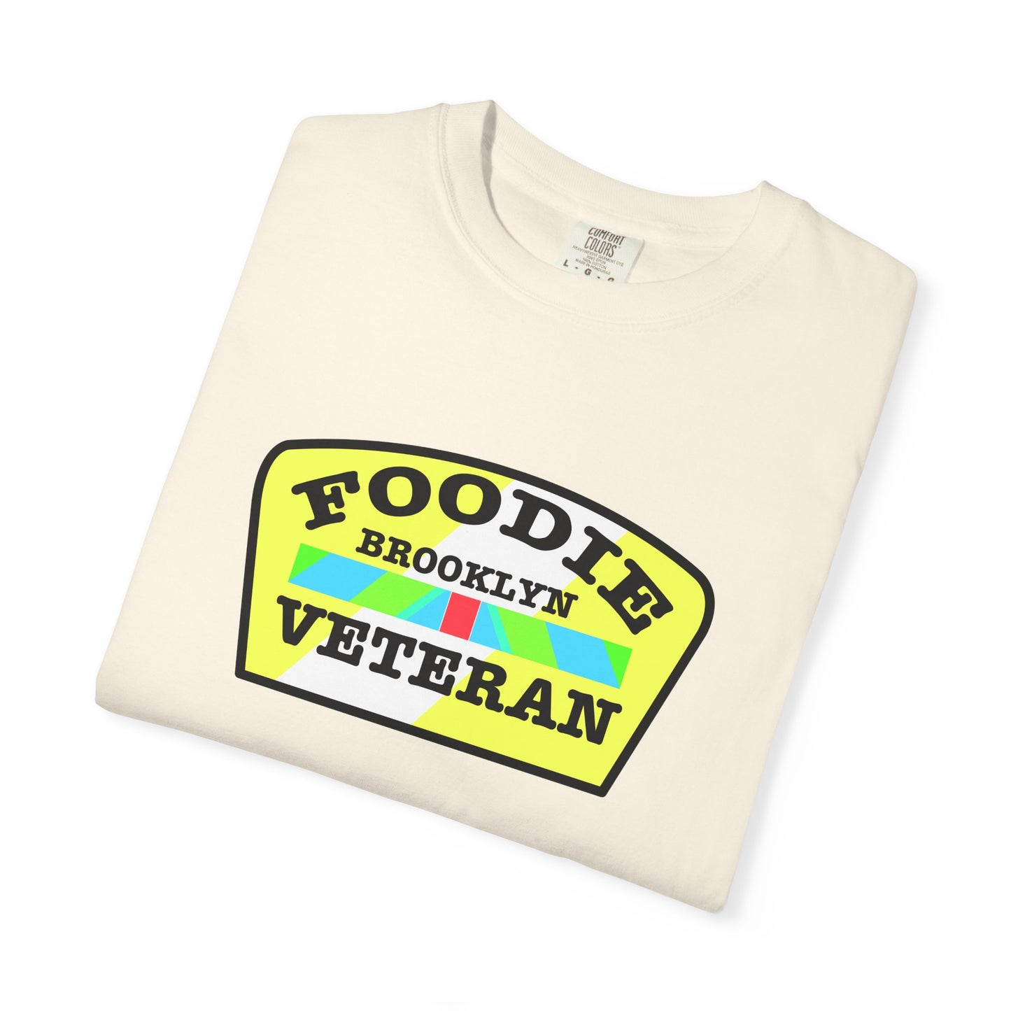 L.O.E.F Foodie Veteran BROOKLYN Unisex Tee Shirt (Yellow and Black)