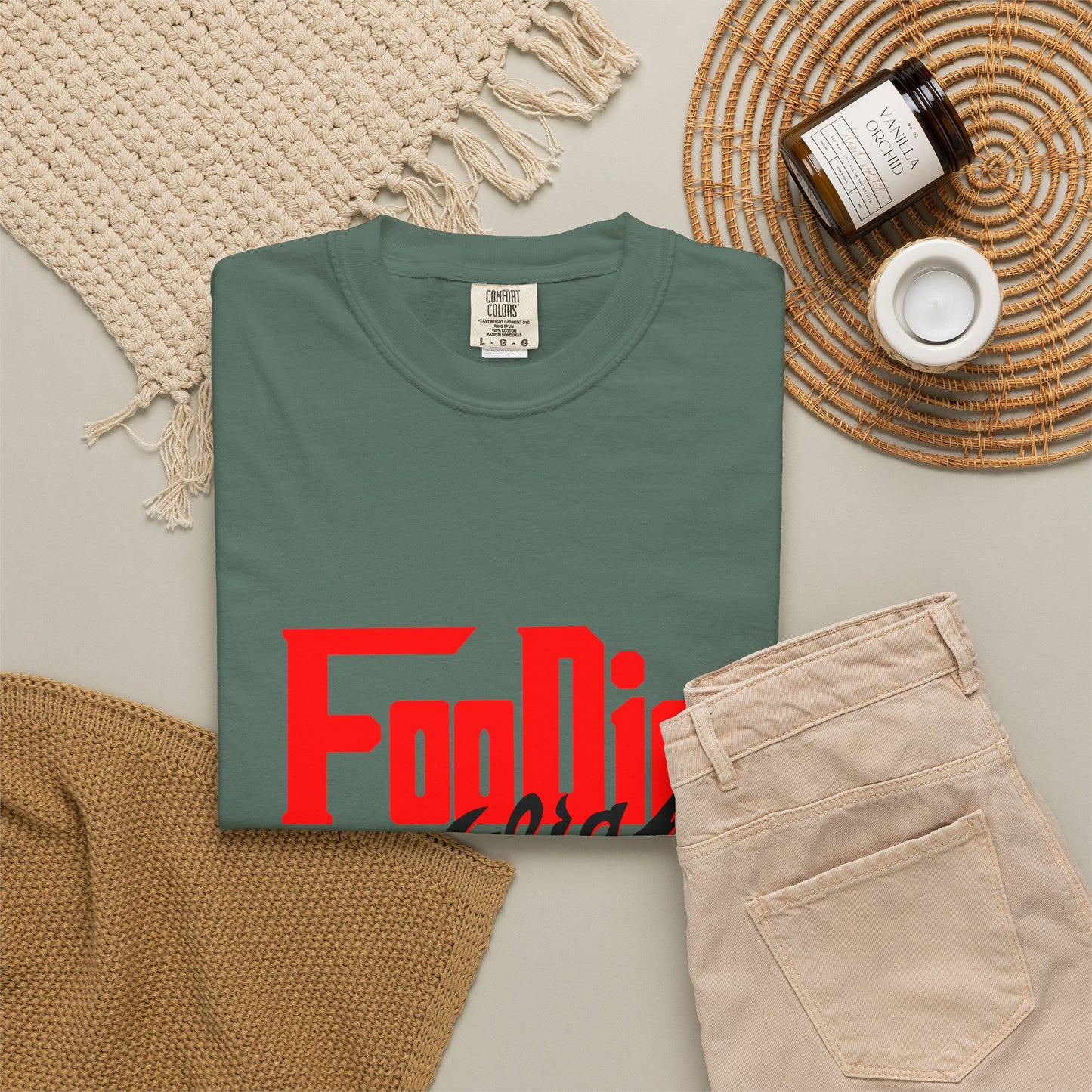 L.O.E.F Red Foodie Mafia Unisex Tee shirt (Black)