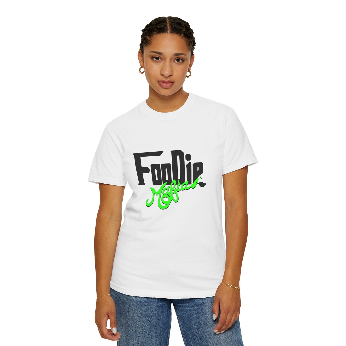 L.O.E.F Foodie Mafia Unisex Tee Shirt (Neon Green)