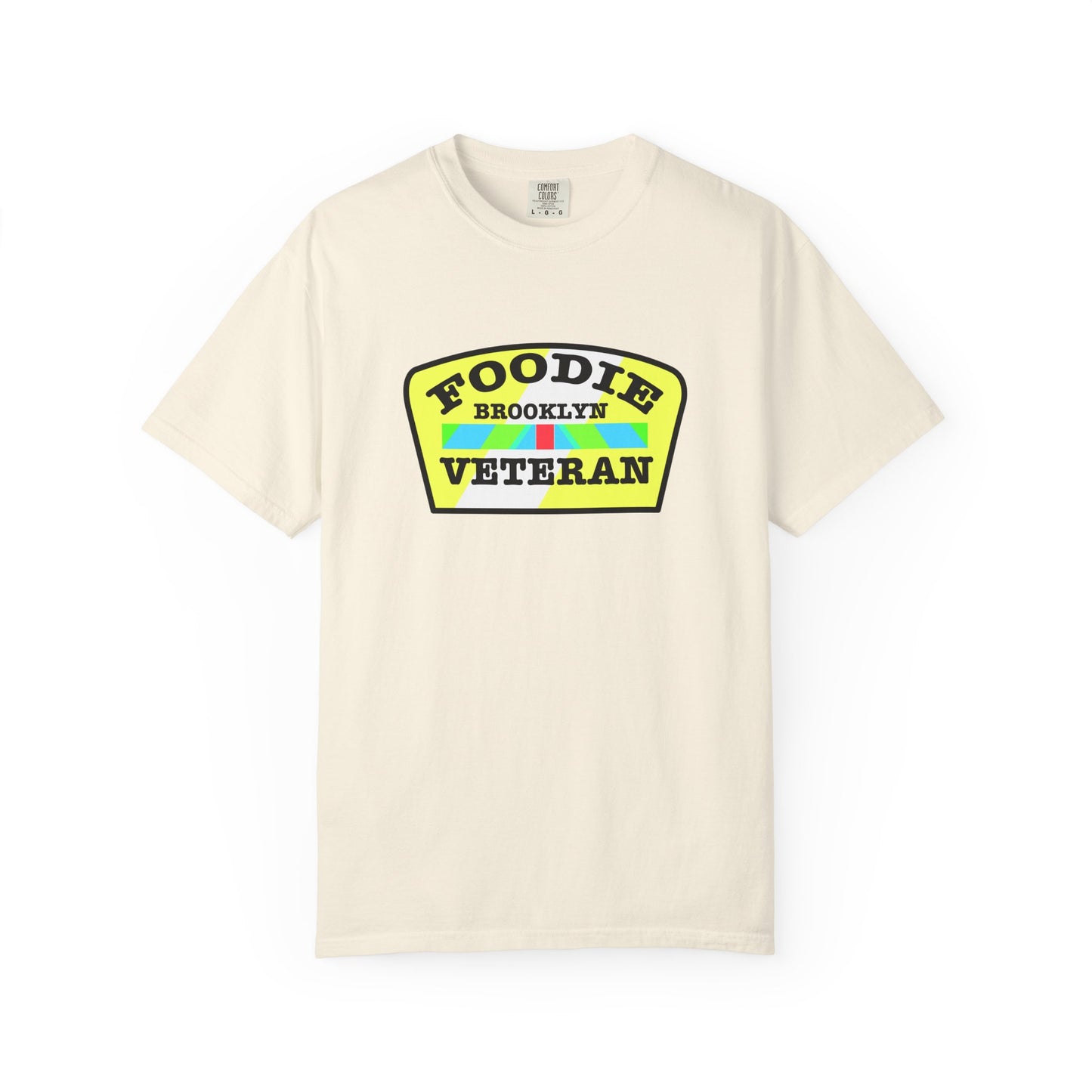 L.O.E.F Foodie Veteran BROOKLYN Unisex Tee Shirt (Yellow and Black)