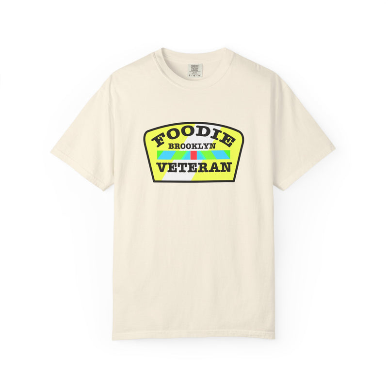 L.O.E.F Foodie Veteran BROOKLYN Unisex Tee Shirt (Yellow and Black)