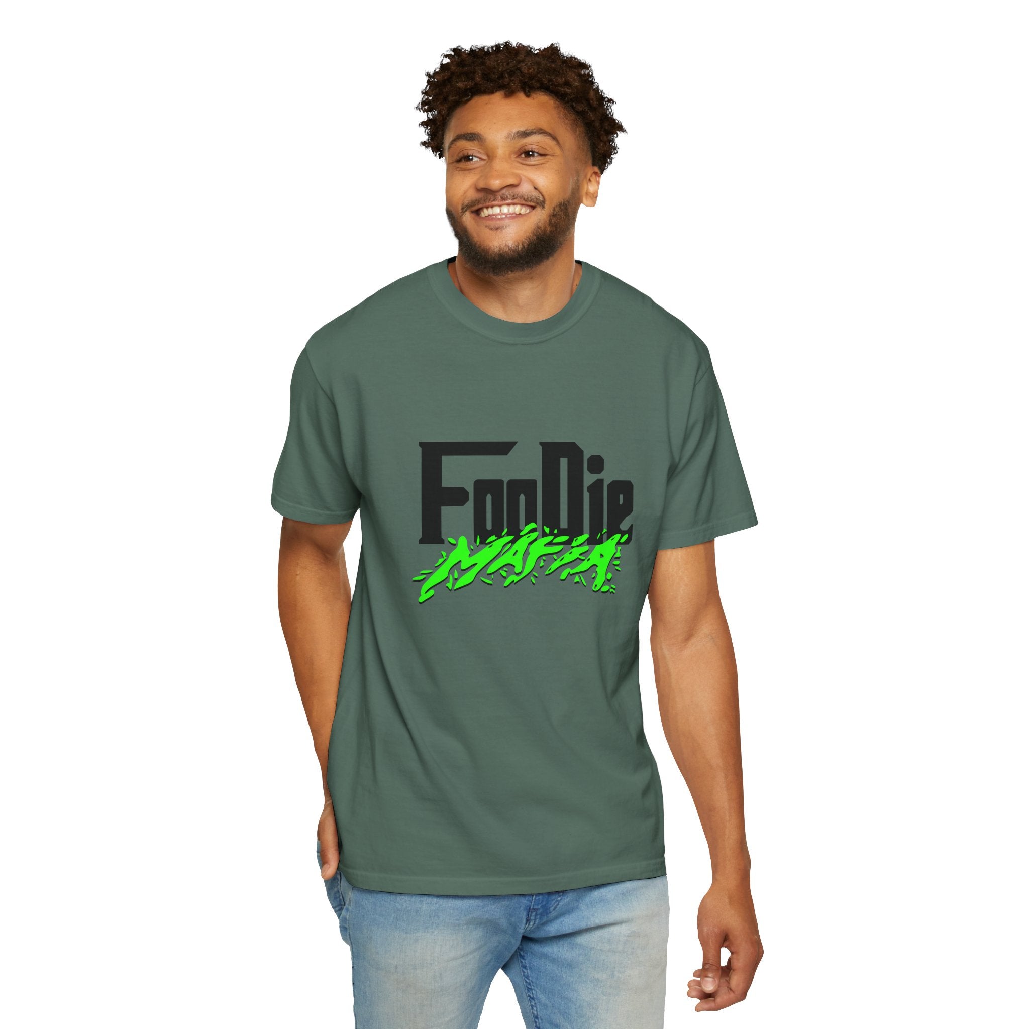 L.O.E.F Foodie Mafia Tee Shirt (Neon Green)