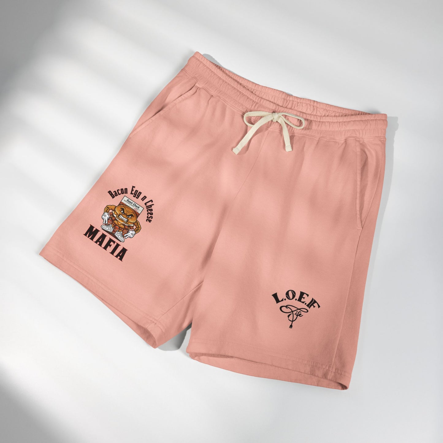 L.O.E.F Bacon Egg n Cheese Mafia Sweat Shorts
