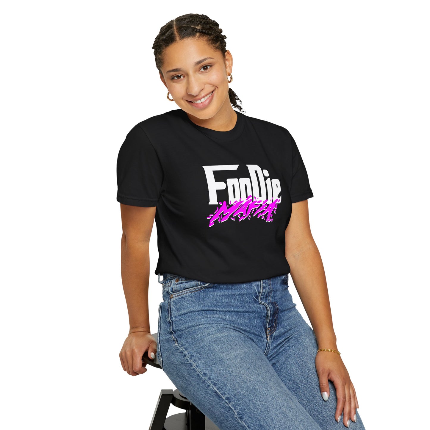 L.O.E.F Foodie Mafia Unisex Tee Shirt  (Purple)
