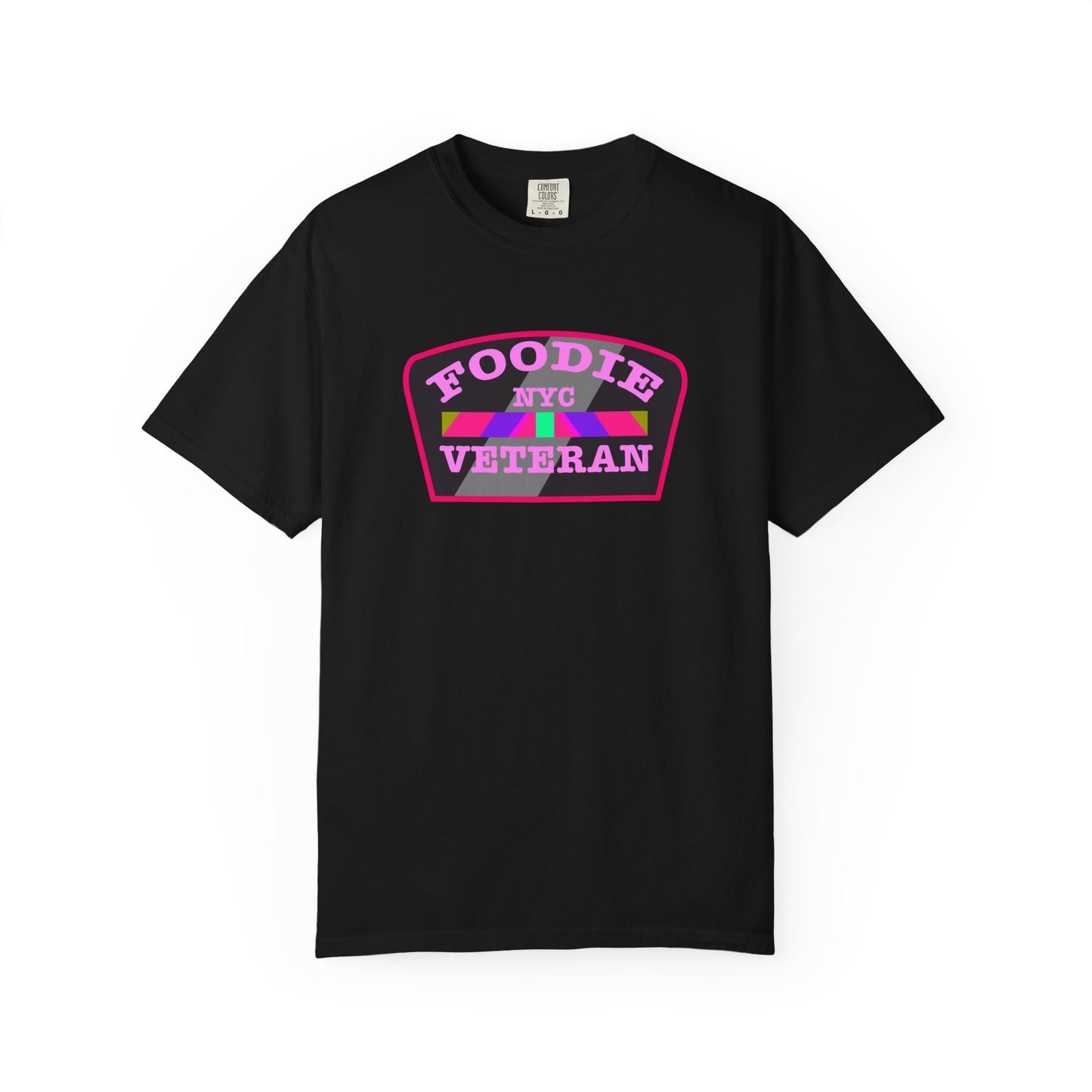 L.O.E.F Foodie Veteran NYC Unisex Tee Shirt (Pink)