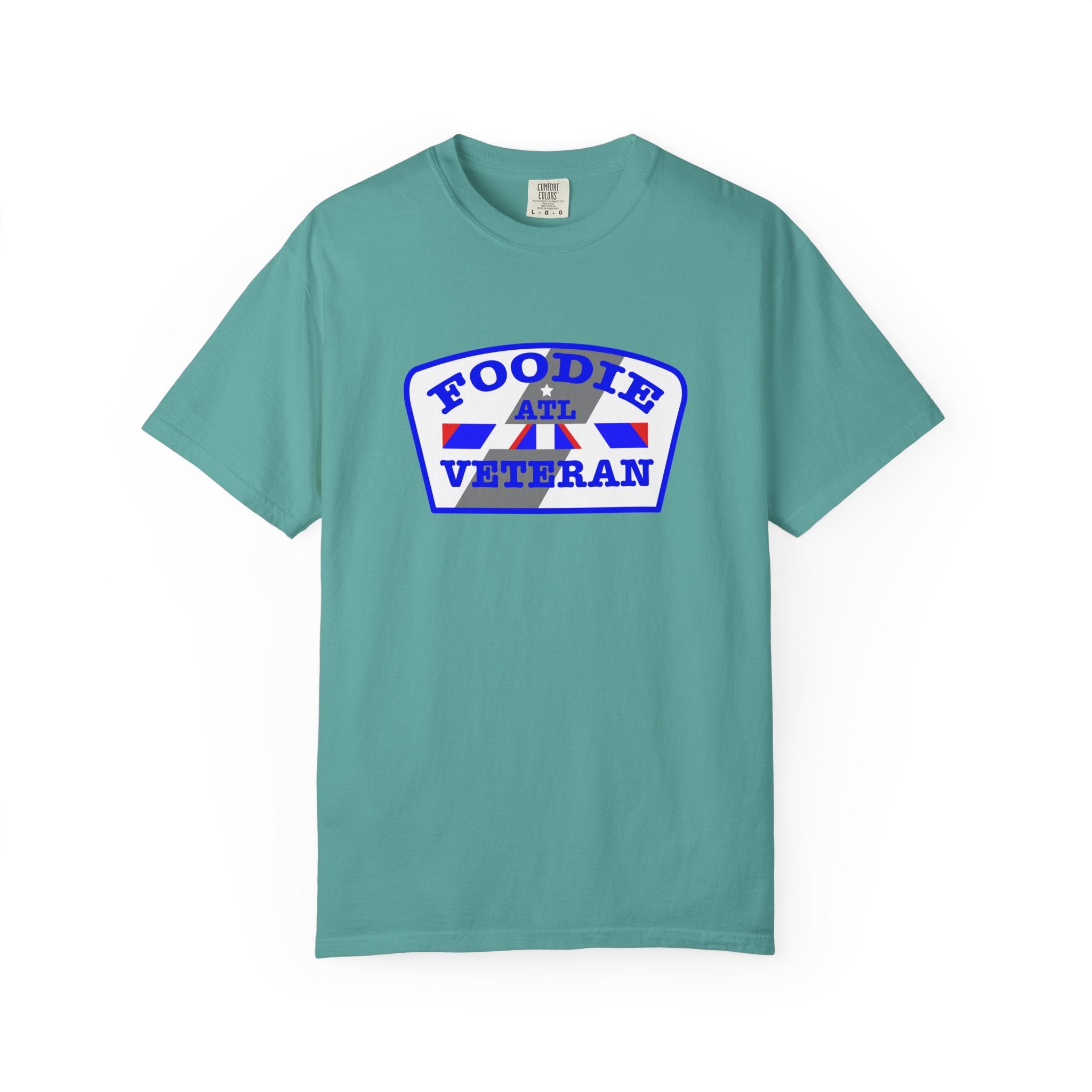 L.O.E.F Foodie Veteran ATL Unisex Tee Shirt (Blue)